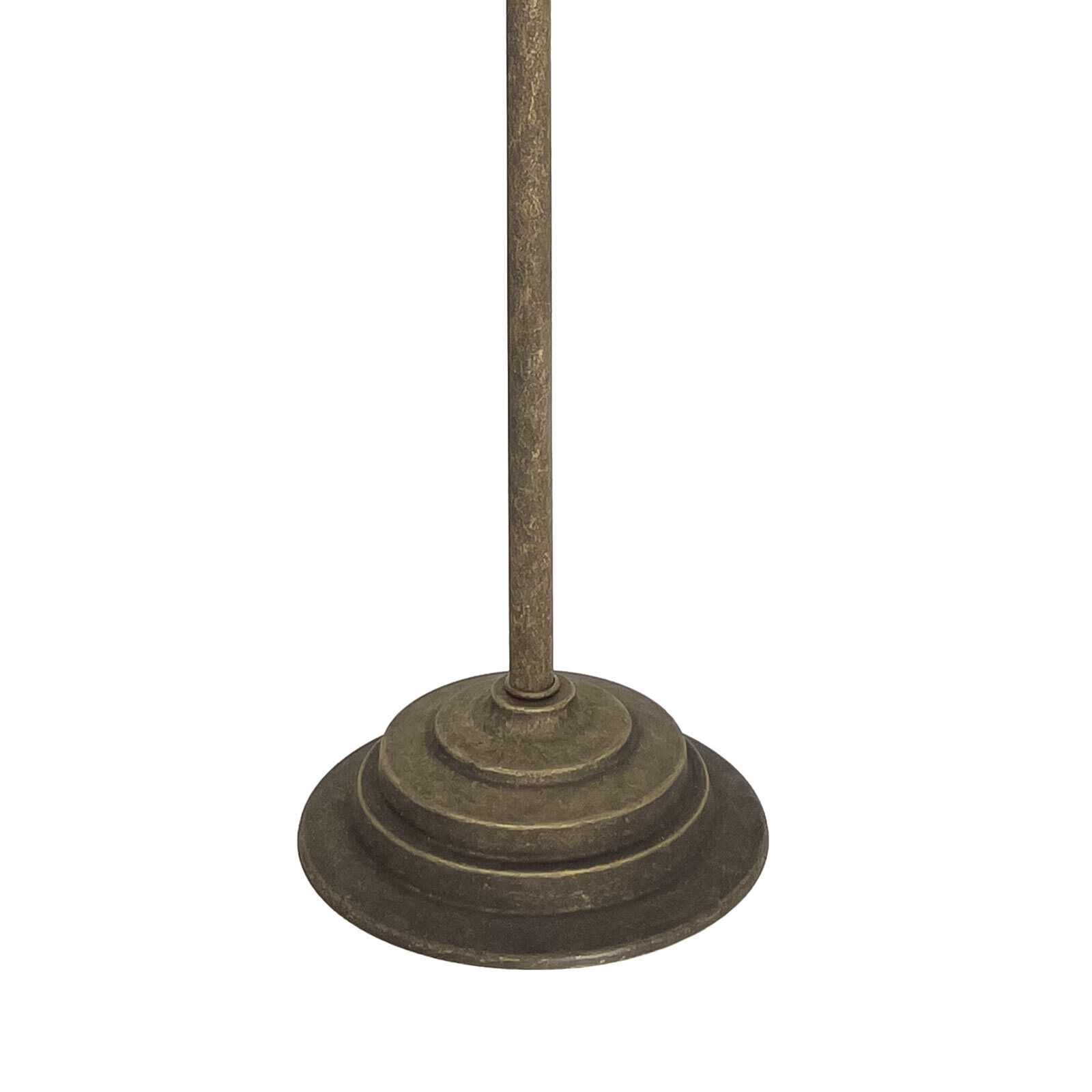 Stehlampe Keramik Messing 130 cm in Bronze Antik Weiß E27