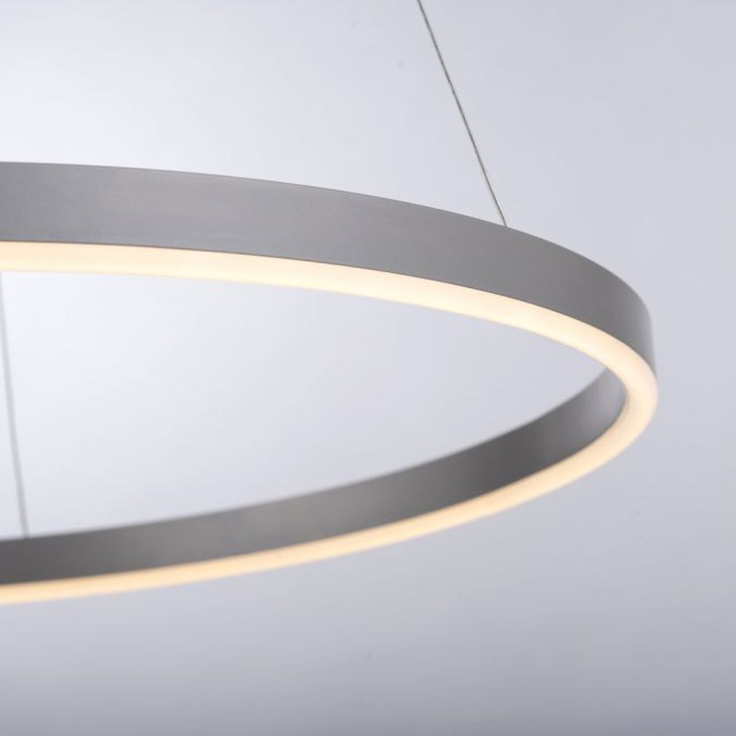 Dimmbare LED Pendelleuchte in Aluminium Ø58,5 cm 3000 K Lampe, Kronleuchter