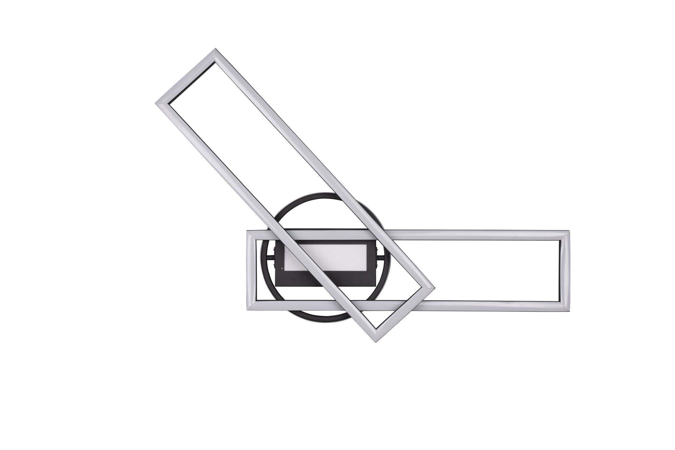 LED Deckenleuchte Schwarz Dimmer Fernbedienung 4500 lm Emblem, Symbol, Logo