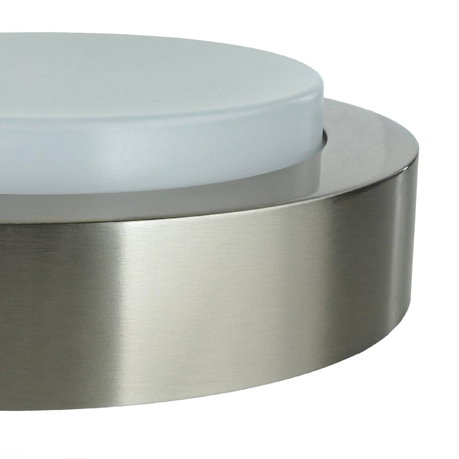 LED Wandlampe außen Edelstahl IP44 3000 K 850 lm 9 W Aluminium