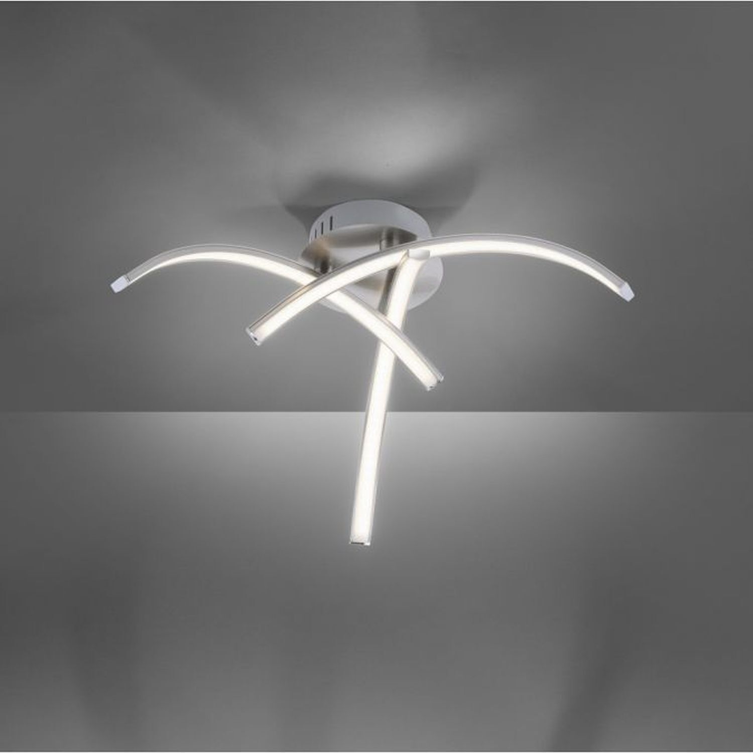 LED Deckenleuchte Metall in Stahl 3000 K 480 lm L:40 cm Deckenleuchte