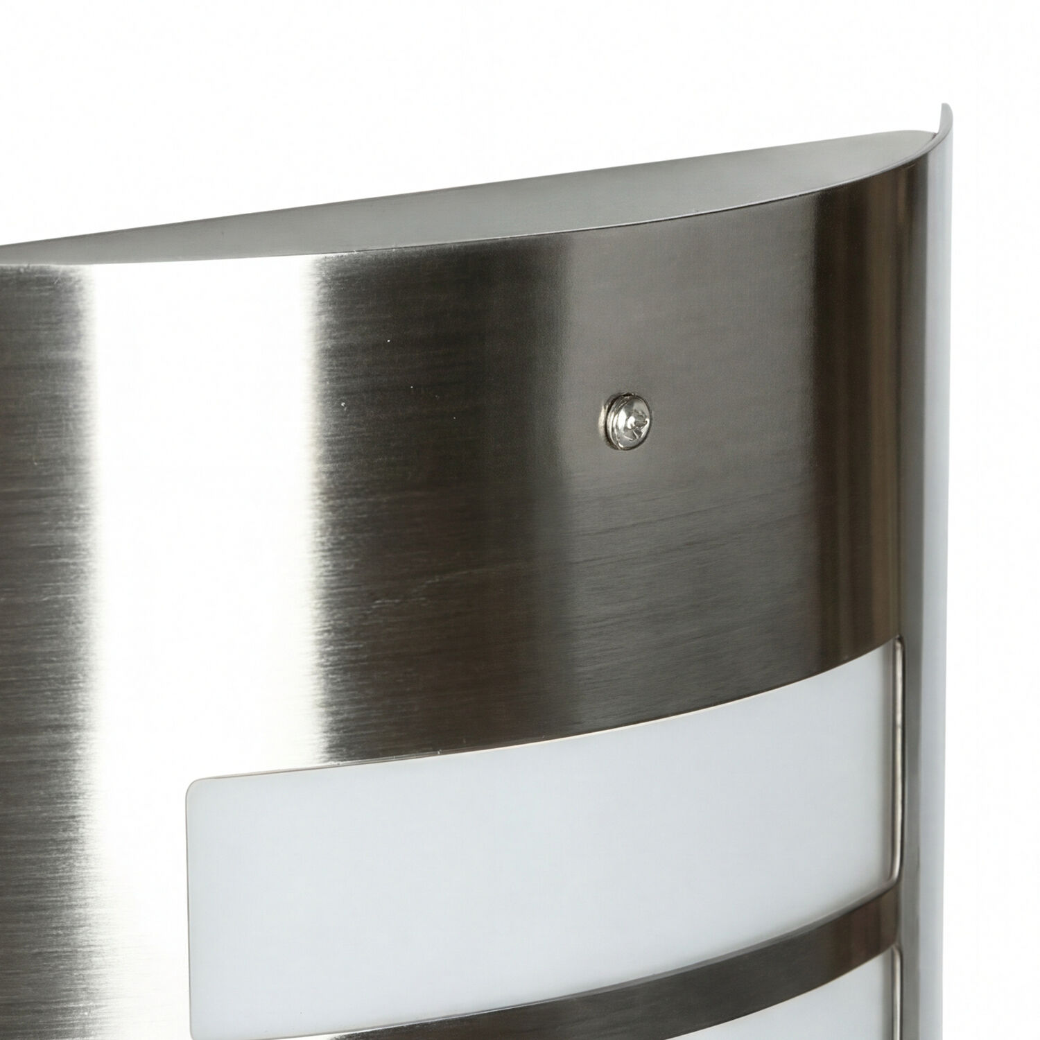 Außenwandlampe Edelstahl IP44 wetterfest Haus Modern stahl, wandlampe, gebürstetes metall, wandaufbau, schraubenkopf