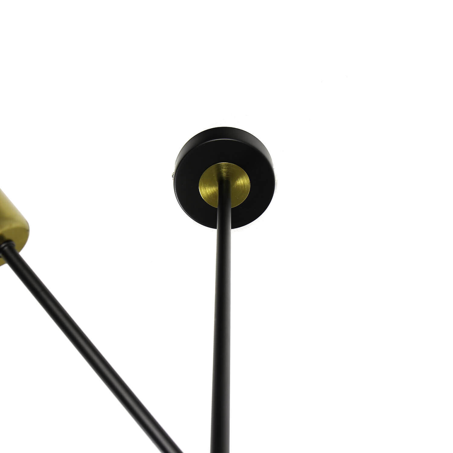 Deckenlampe verstellbar Retro 4x E27 Metall Schwarz Lampe