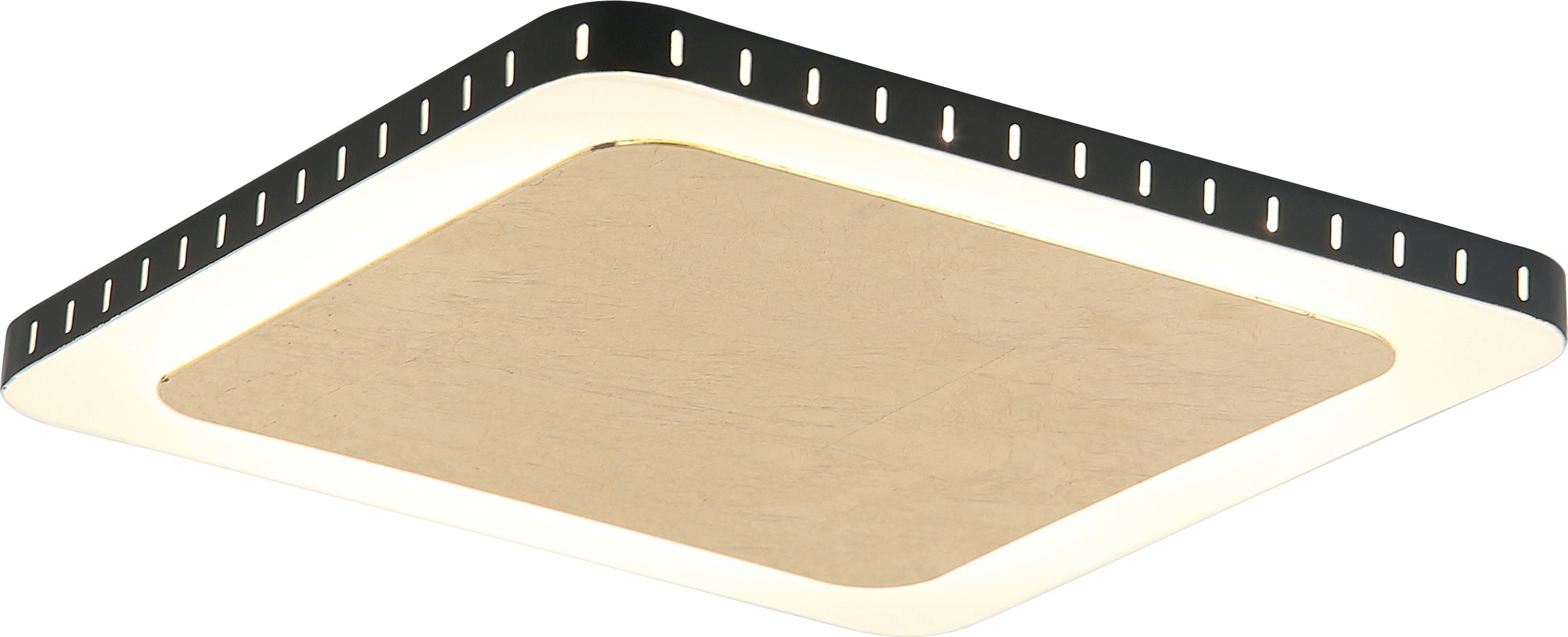 LED Deckenleuchte Aluminium Gold Schwarz 3000 K B:25 cm