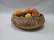 Schale Teak Holz 25 x 27 x 9 cm Unikat Handarbeit Korb, Schüssel