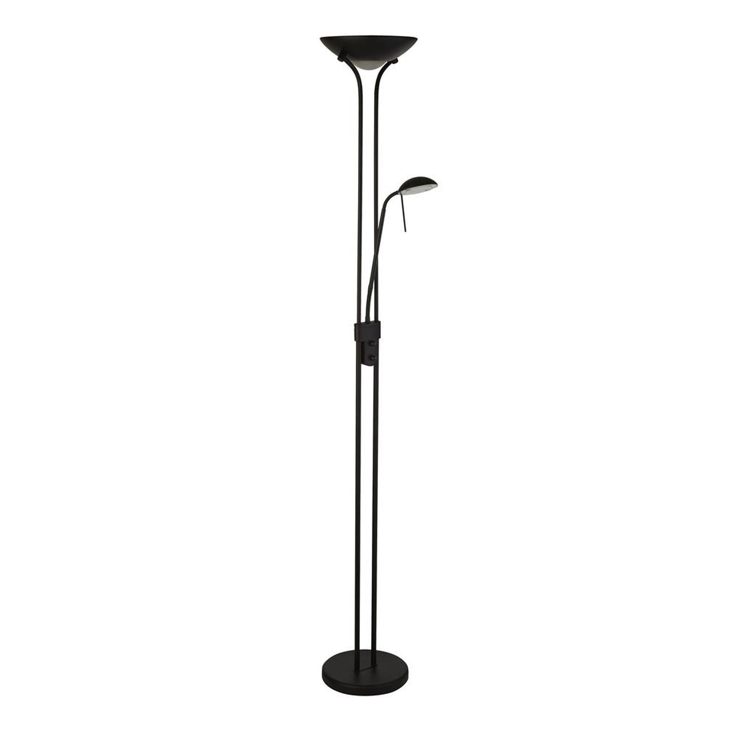 LED Stehleuchte Leselampe 180 cm Schwarz 3000 K 1887 lm