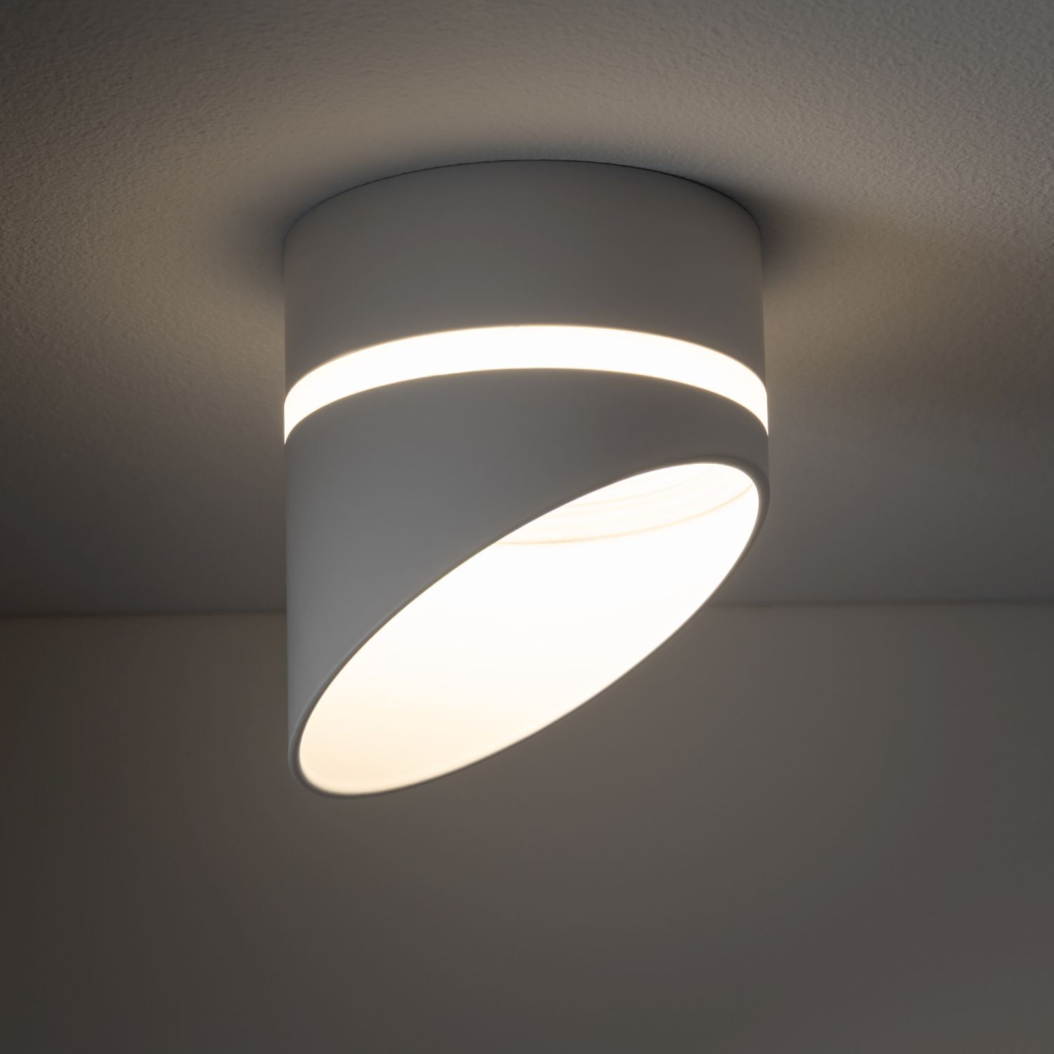 Einbauleuchte Decke Ø 8,5 cm H: 12 cm GX53 Weiß
