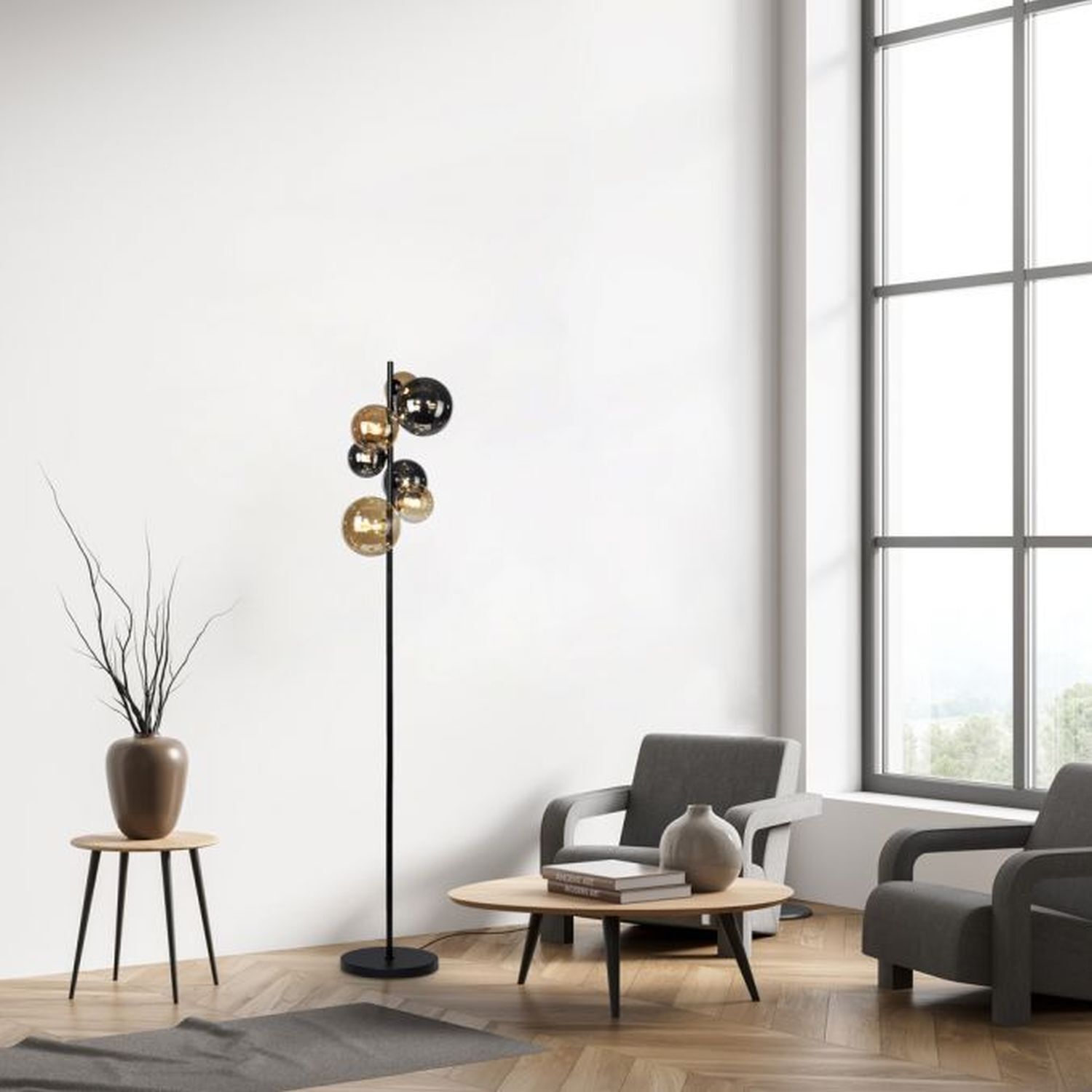 Lampe, Stehlampe, Mobiliar, Stuhl