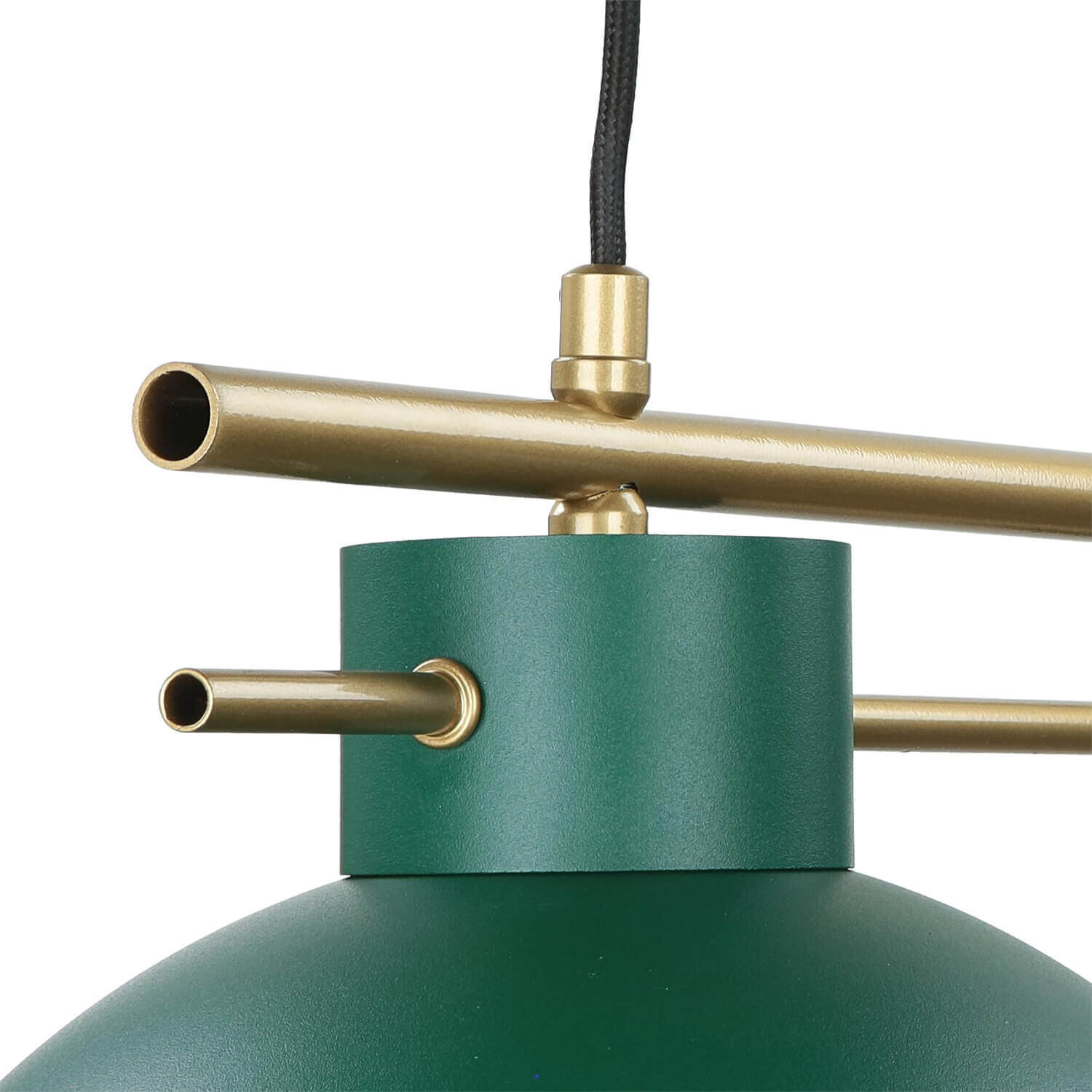 Elegante Pendelleuchte Dunkelgrün Gold E27 85,5 cm