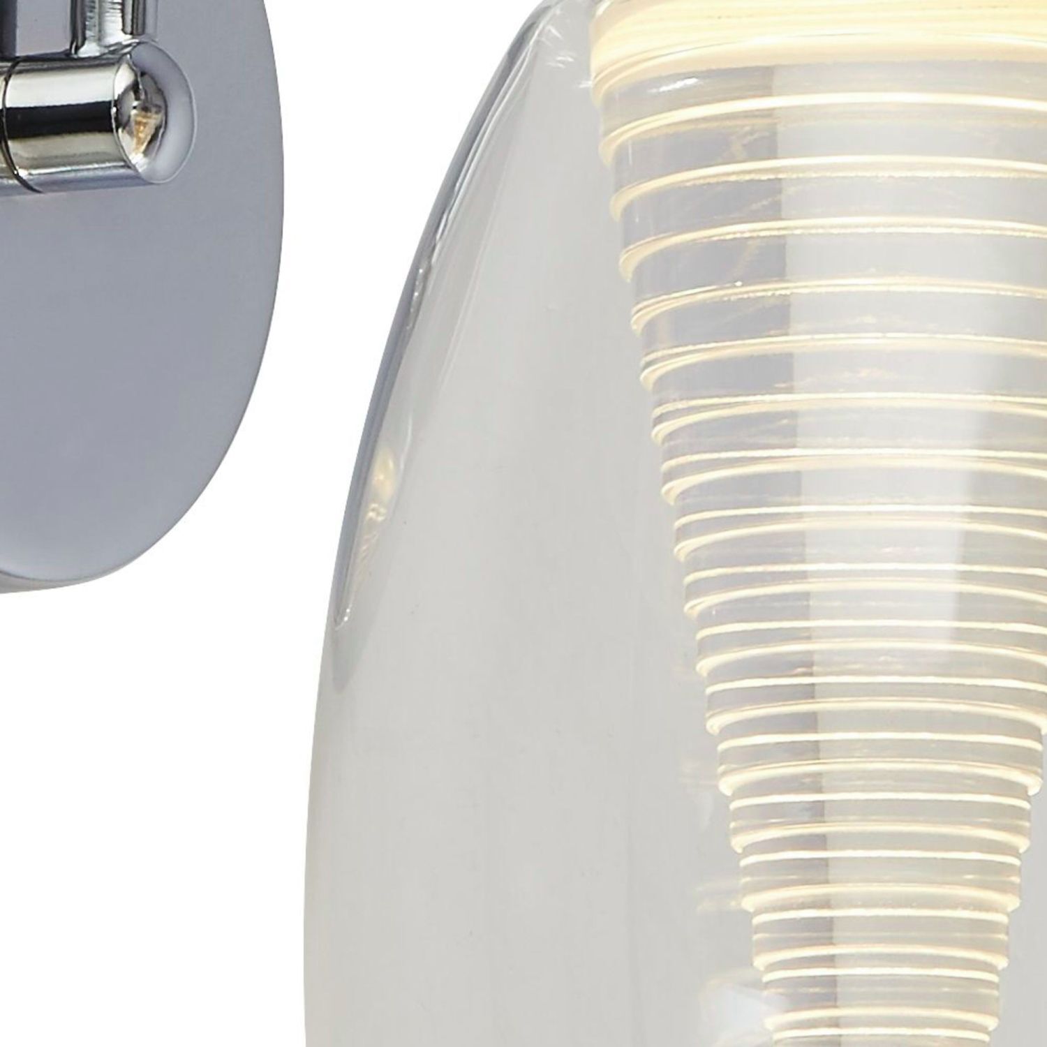 LED Wandleuchte mit Schalter 3000 K 414 lm H: 26,5 cm
