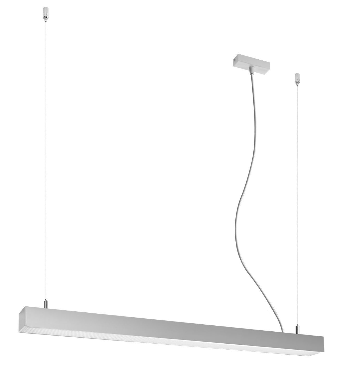LED Hängelampe Metall Grau länglich 3000 K KARENA