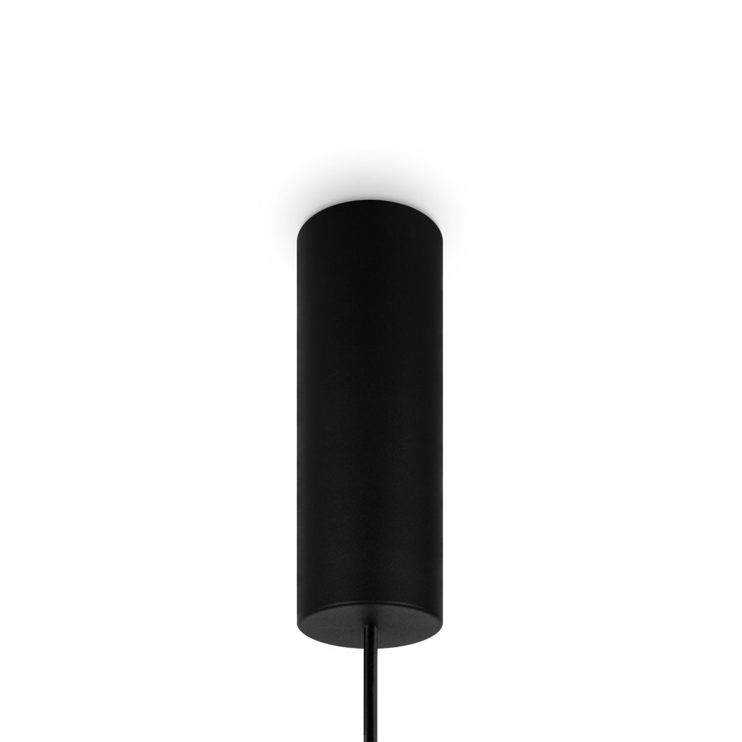 LED Pendelleuchte Metall Glas H: max. 348 cm Schwarz