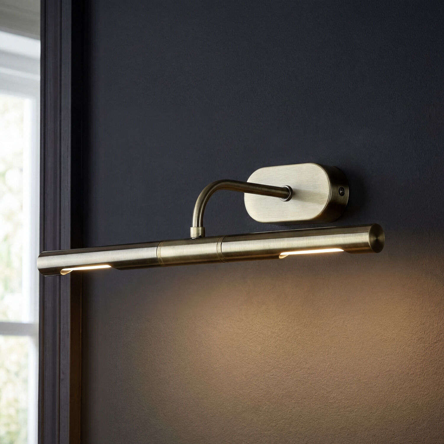 Bilderlampe verstellbar B: 35 cm 2x G9 in Messing antik Wandlampe, Messing, LED, Wandleuchte, Metall