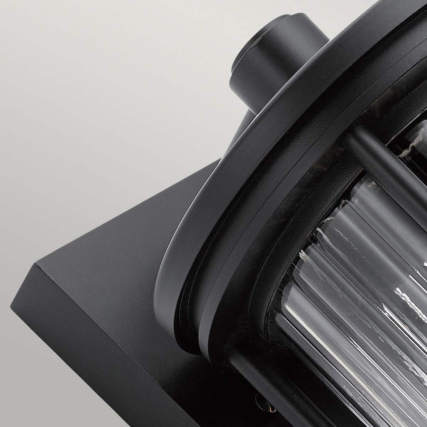 Wandleuchte außen IP44 40,6 cm hoch Aluminium Glas E27