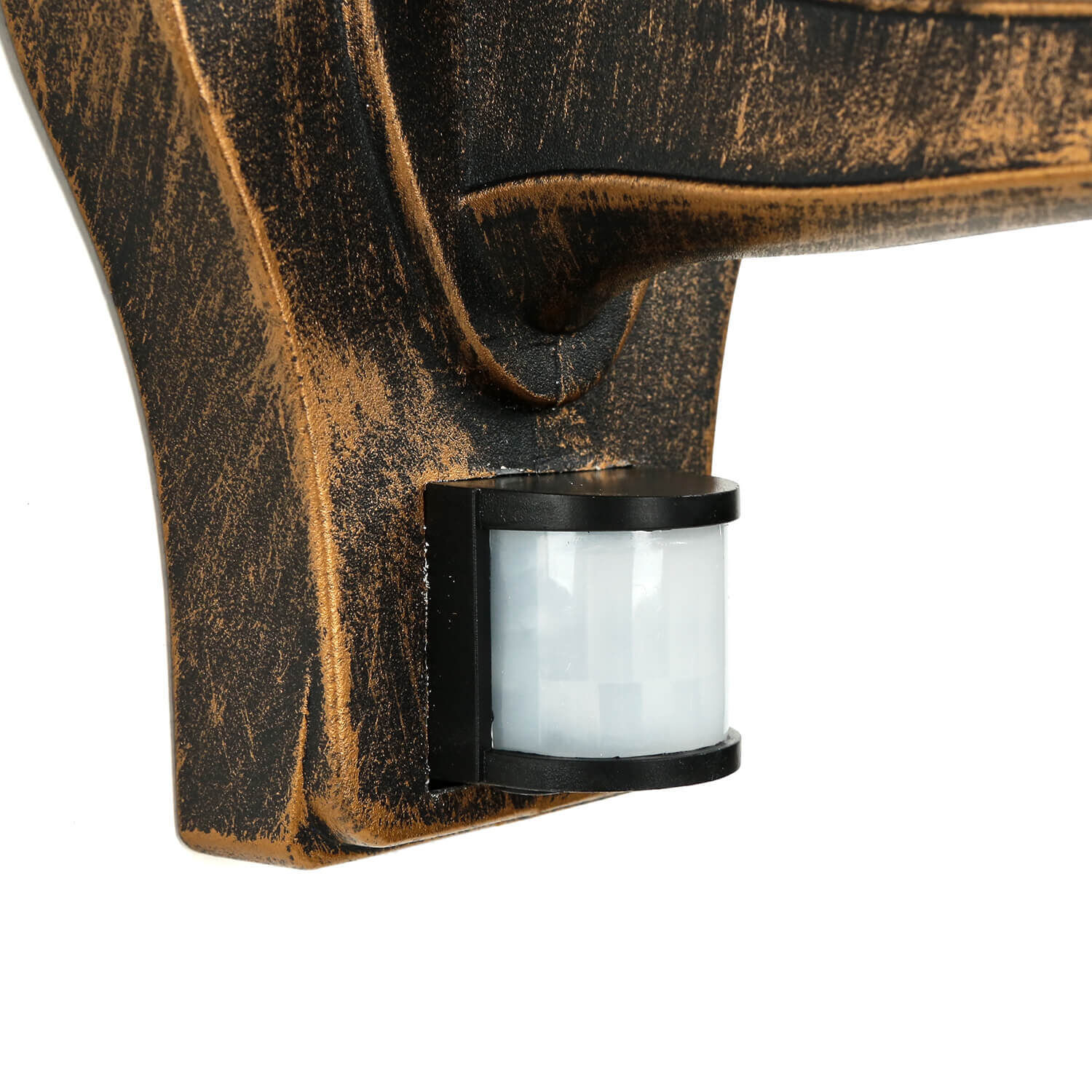 Außenleuchte mit Bewegungsmelder Schwarz Kupfer TIROL Lampe, Leuchte