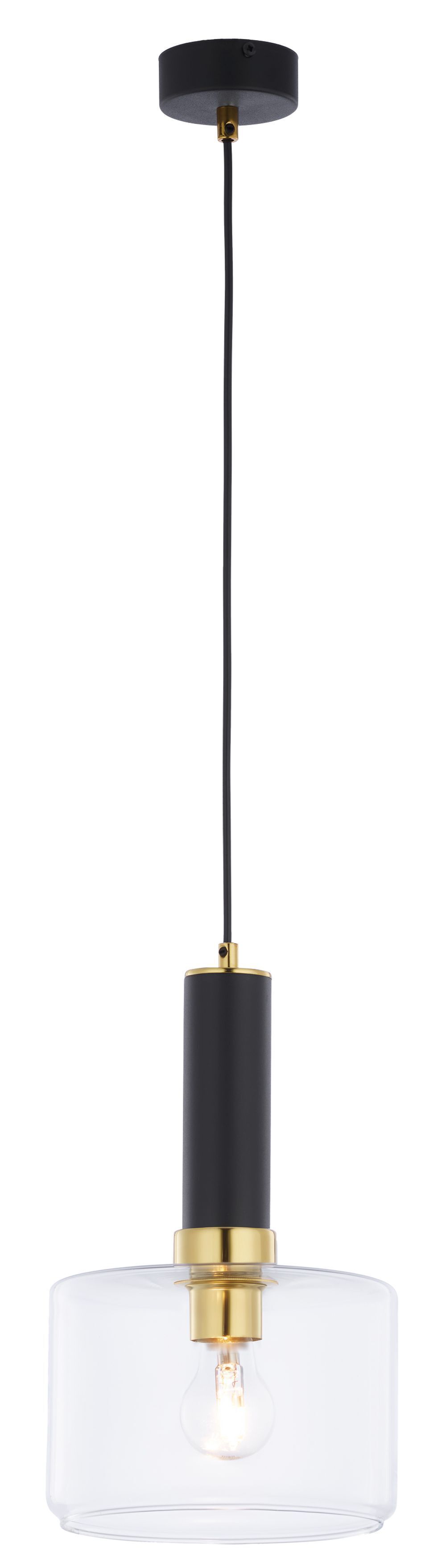 Moderne Pendelleuchte Metall Glas Ø20cm rund JENNA