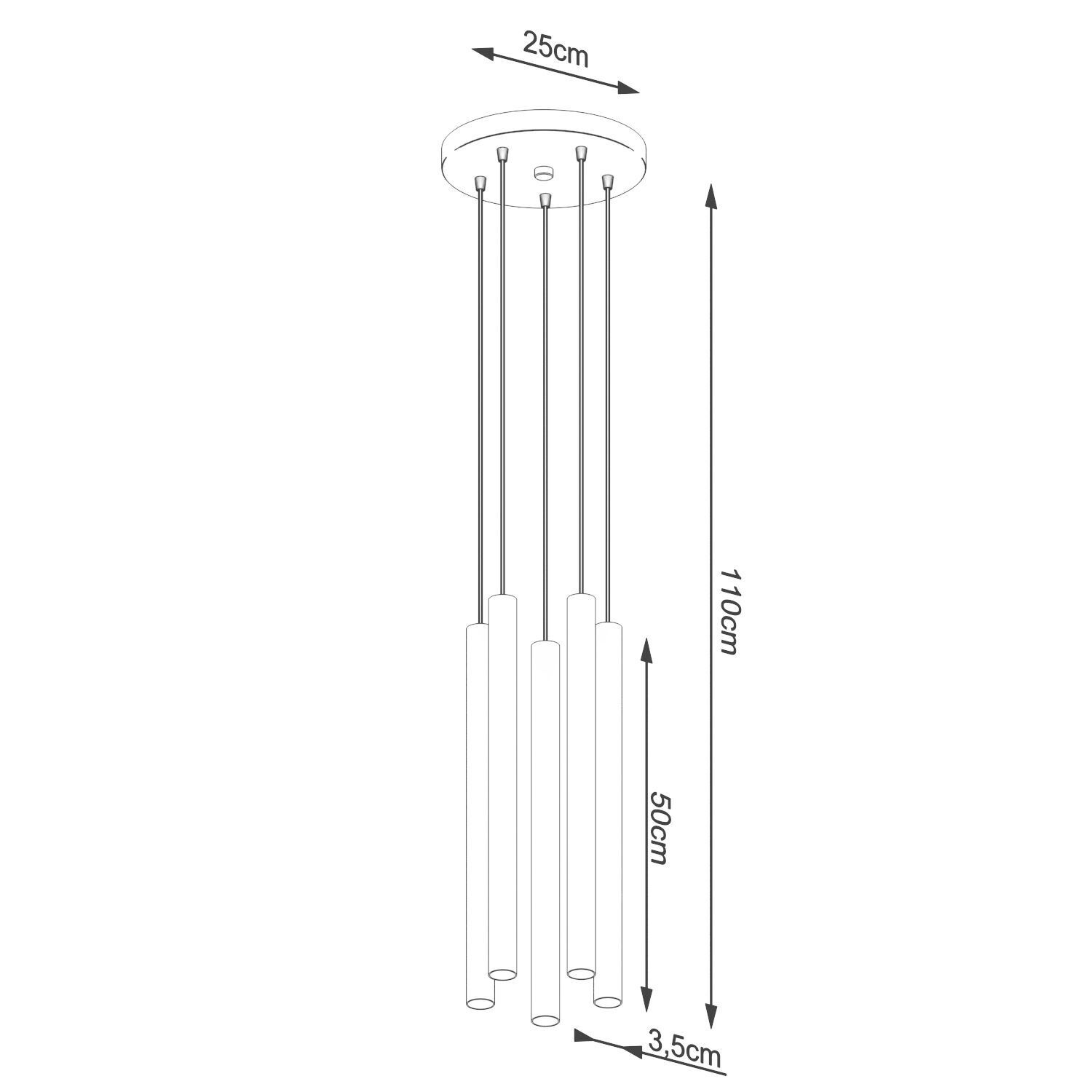 Runde Pendelleuchte Beton Grau G9 L:25 cm akzentuiert Hängelampe, Deckenleuchte, Pendelleuchte, Kugelleuchte, Vier/mehrfach Leuchten