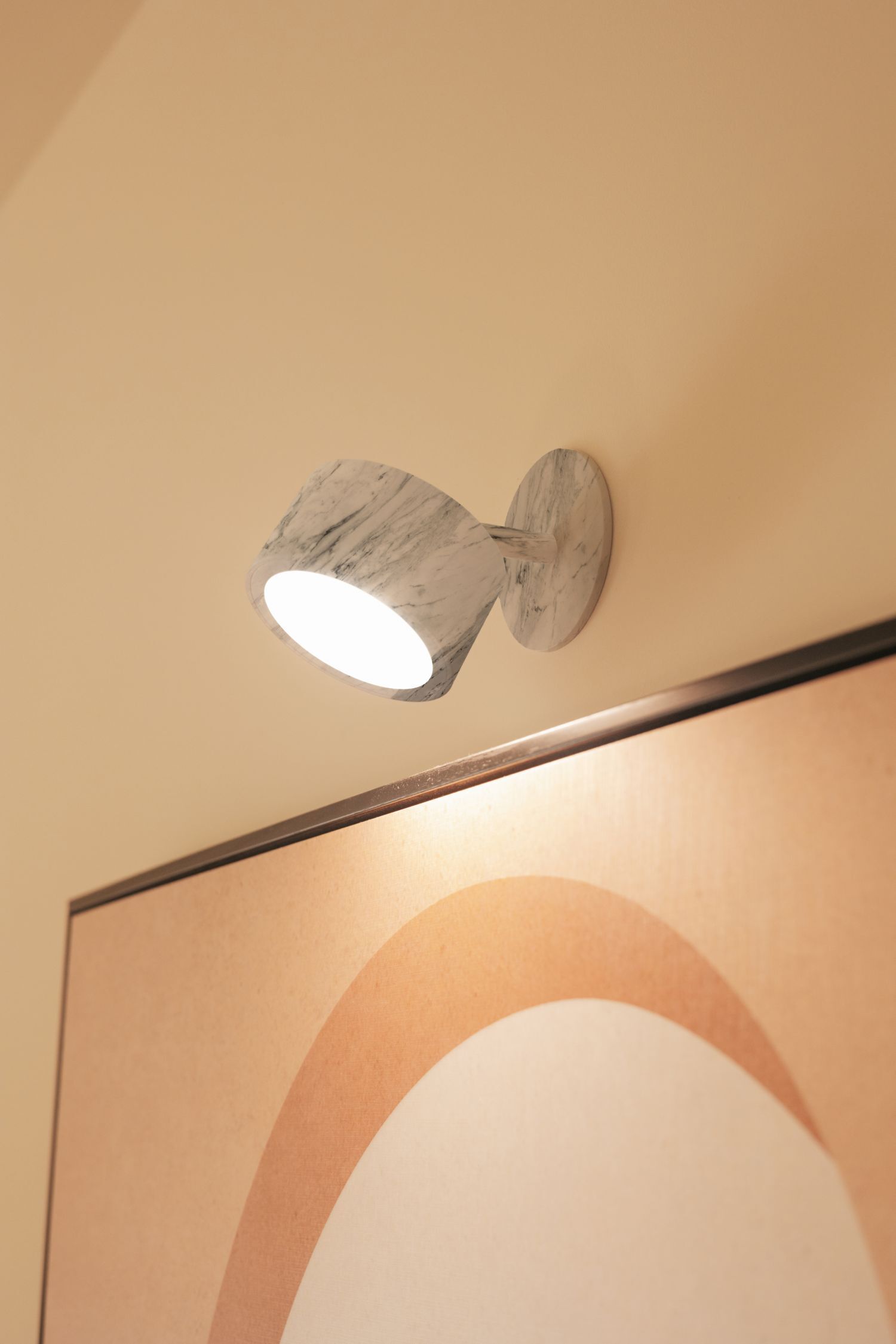 Wandlampe, Wandleuchte, Marmoroptik, Glimmerndes Licht, Wandbeleuchtung