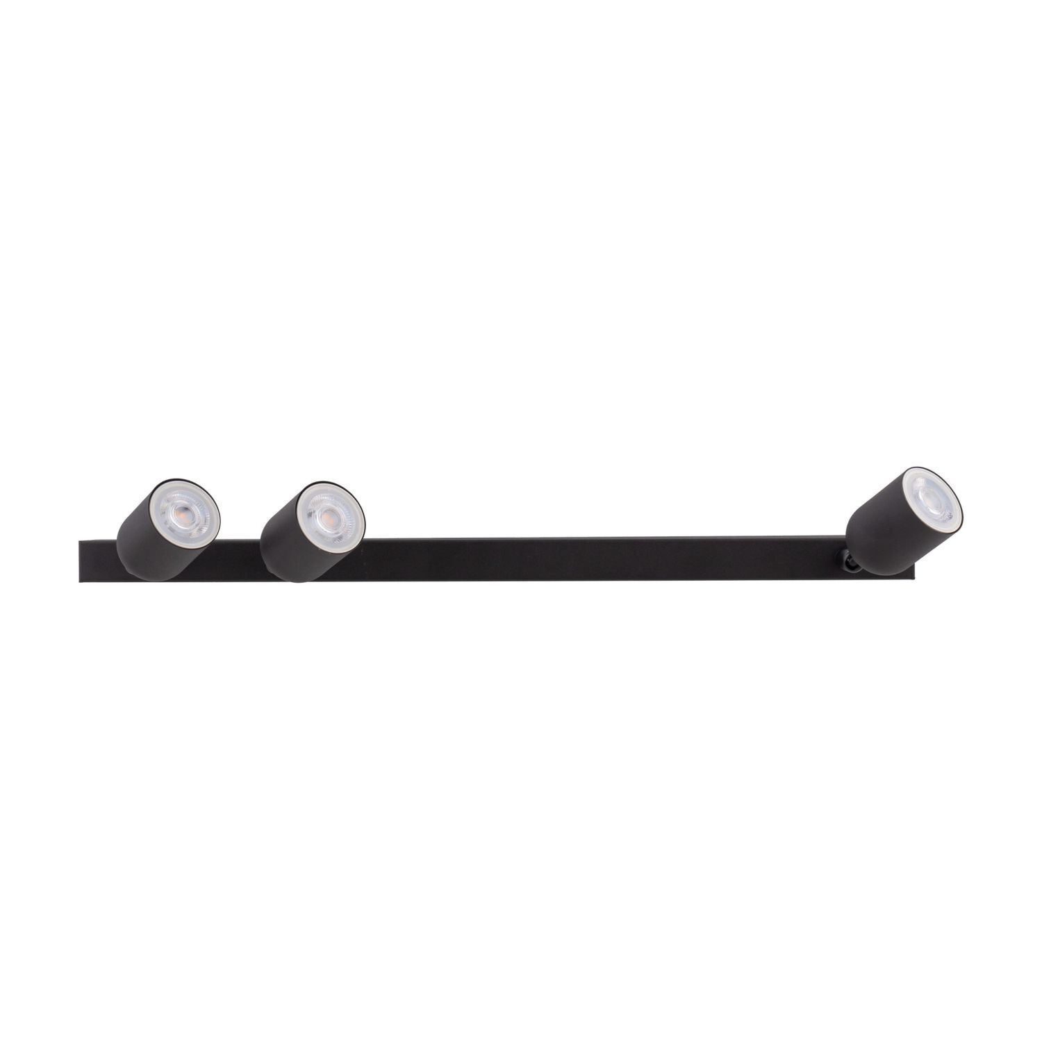 Deckenleuchte Schwarz 74 cm lang GU10 Metall 3-flammig