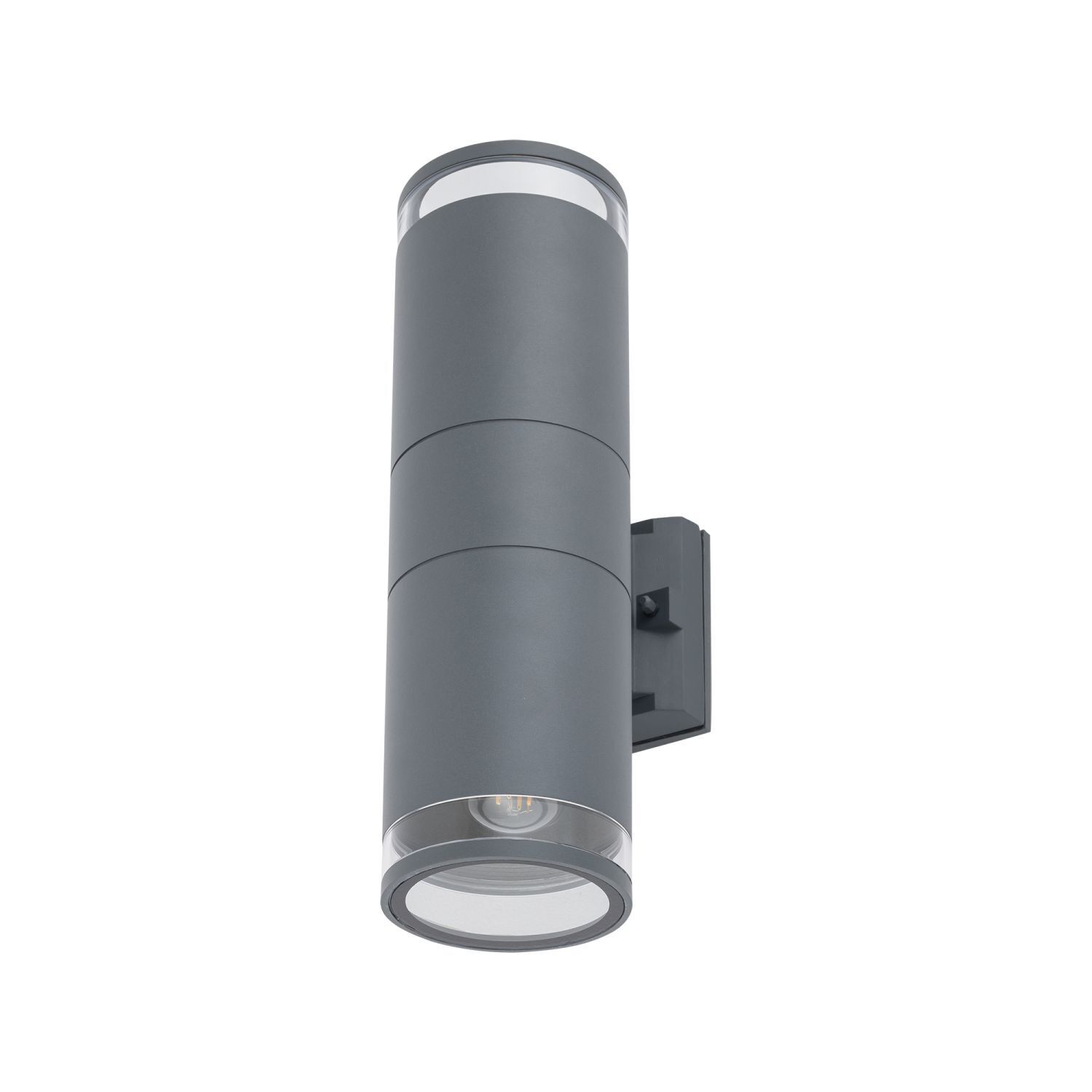 Außenleuchte Wand 2-flammig Up Down IP44 E27 Aluminium