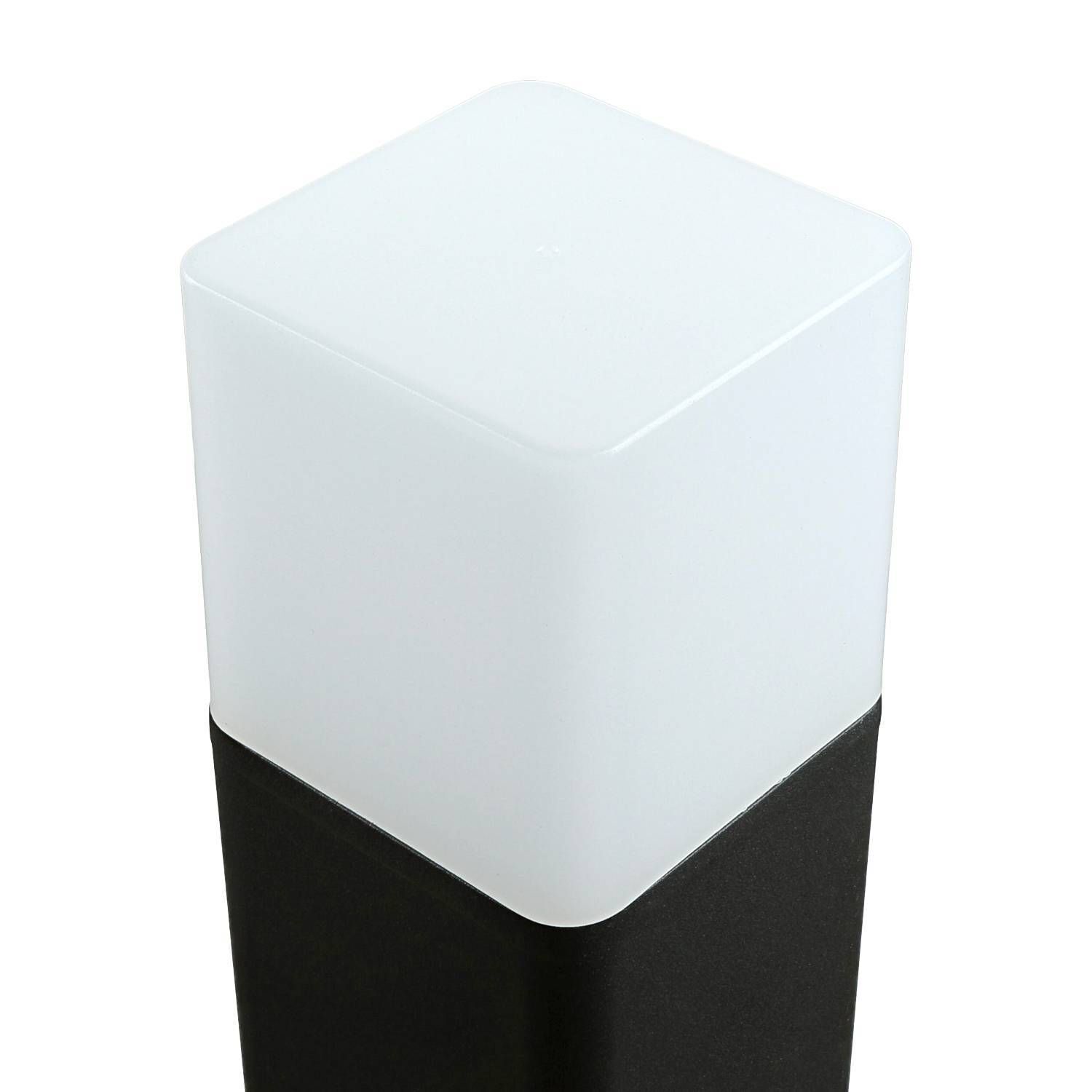 Pollerleuchte LED Aluminium 50 cm 10 W 900 lm IP44 Licht, Lampenfuß, Tischlampe, Weiß, Schwarz