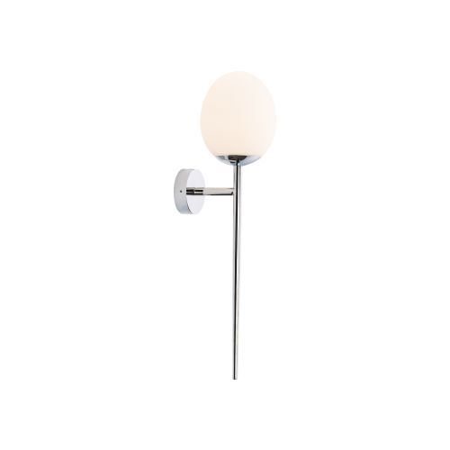 Stilvolle Wandleuchte Badezimmer IP44 H:52cm Glasschirm