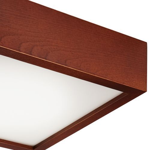 LED Deckenleuchte SHIRLEY Holz eckig Wohnzimmer