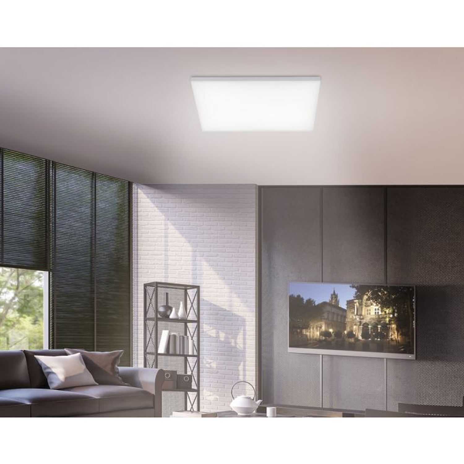 Dimmbare LED Deckenleuchte Fernbedienung B:62 cm Memory Innenarchitektur, Deckenleuchte, Wohnzimmer, Dekoration Ihres Zuhauses, Fenster