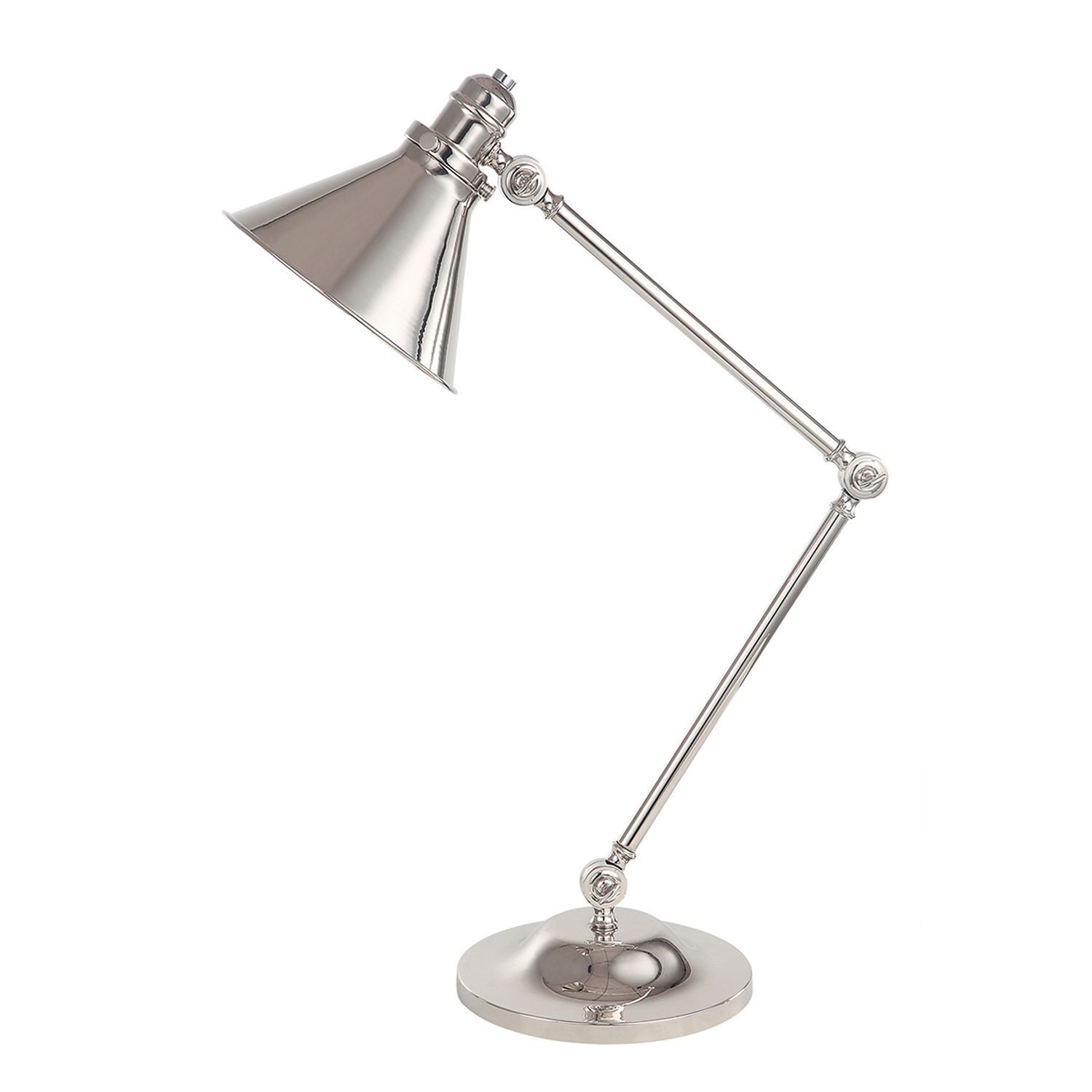 Schreibtischlampe ISMENE Nickel 66cm Tisch Leuchte