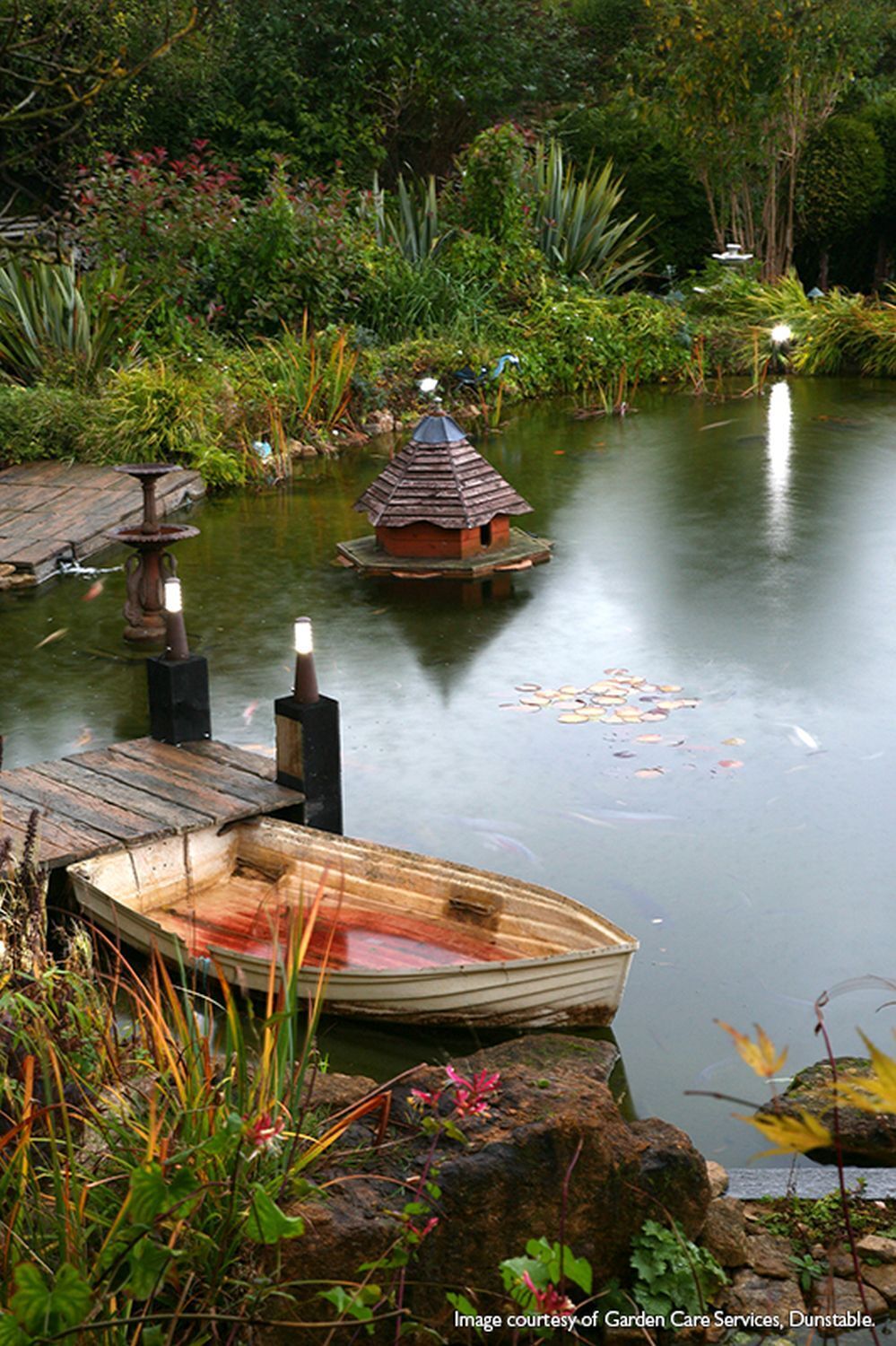 Uferpromenade, Draußen, Teich, Boot, Landschaft