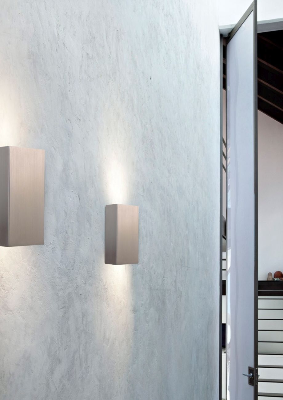Wandleuchte METALLICO in Nickel matt 2-flmg