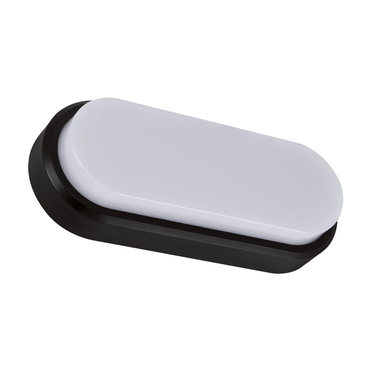 Außen Deckenlampe LED Schwarz Weiß IP65 4100 K oval