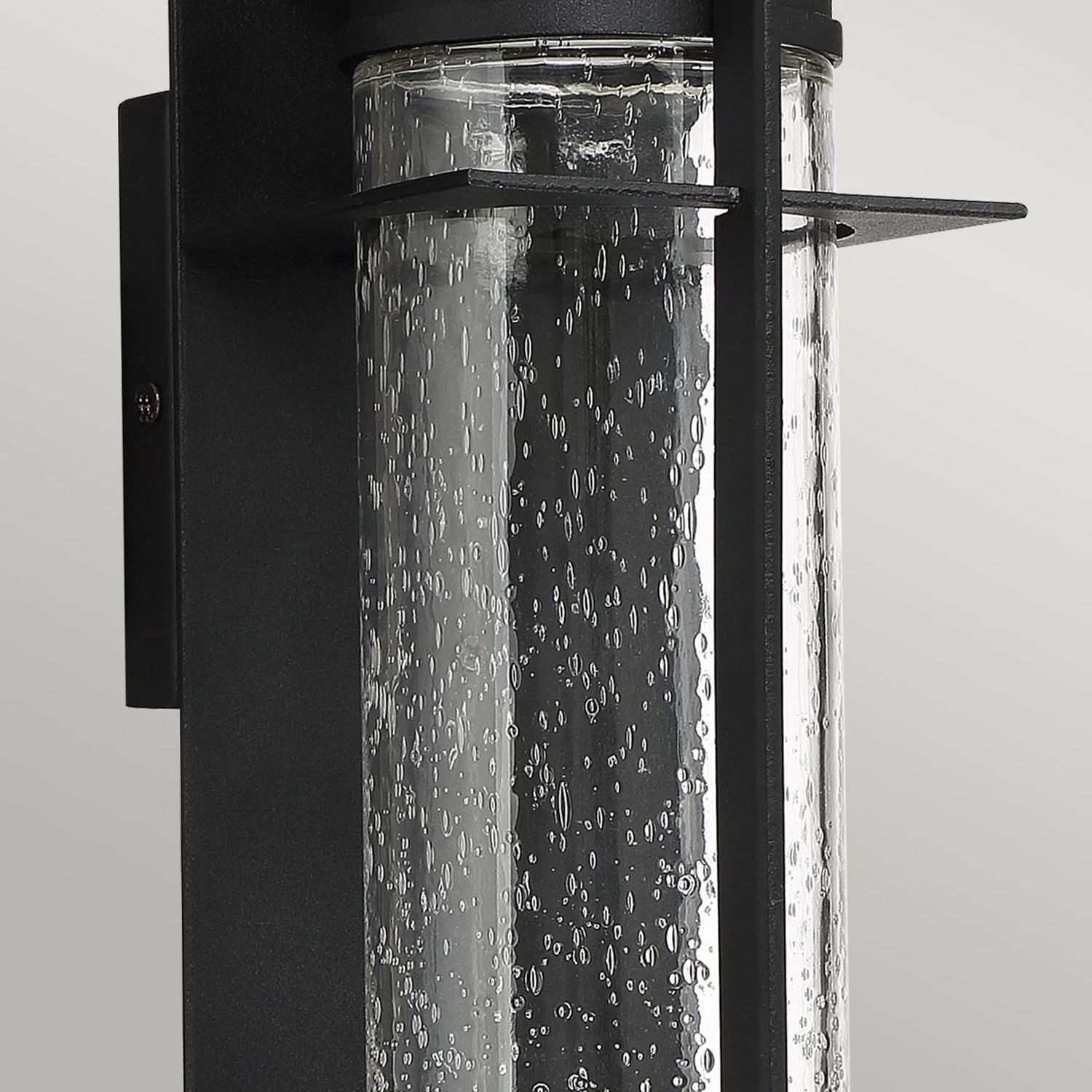 LED Wandlampe außen Alu Glas H: 36,6 cm IP44 Downlight Krug, Drinnen