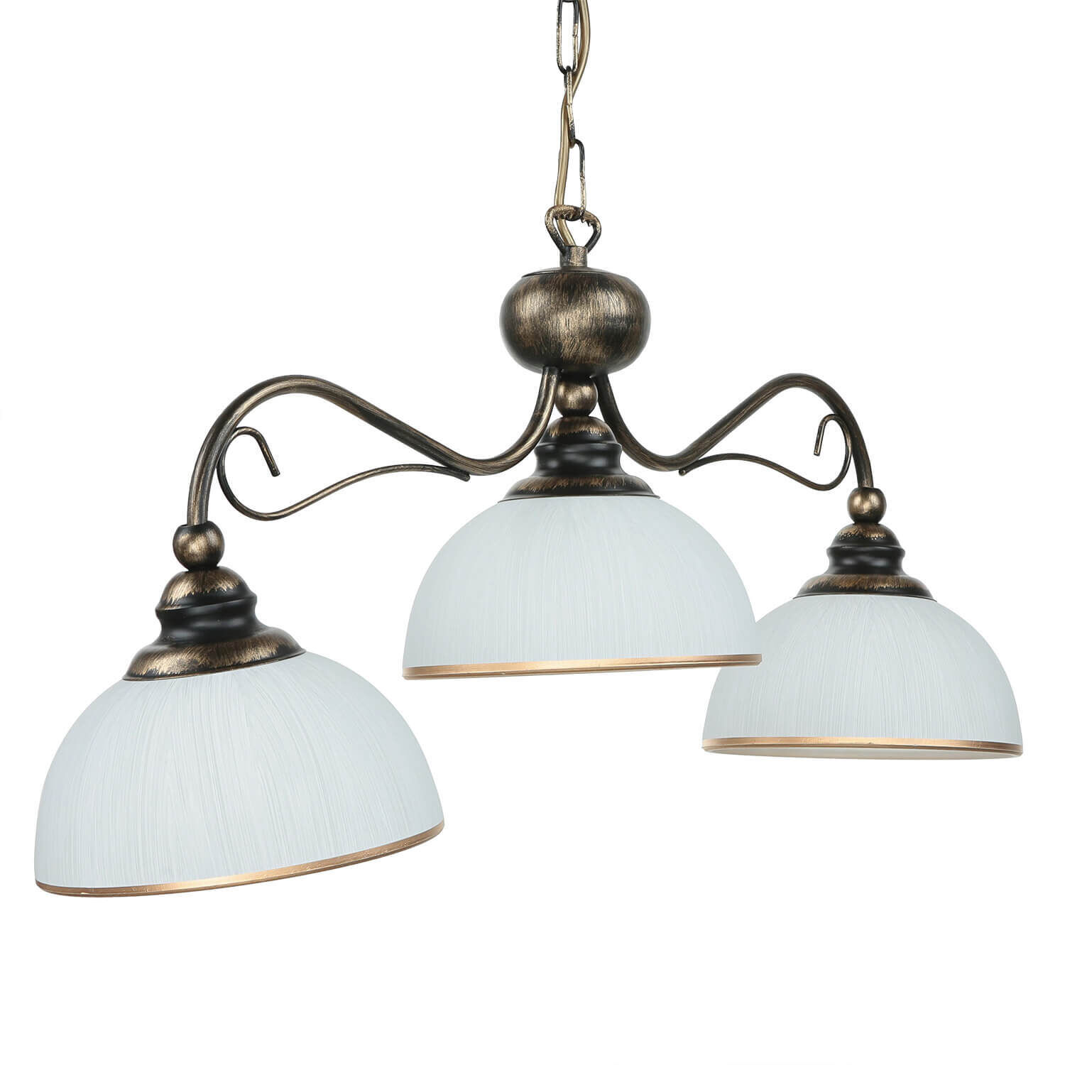 Pendelleuchte in Braun antik L:74cm Esstisch Lampe Leuchte, Lampe, Kronleuchter