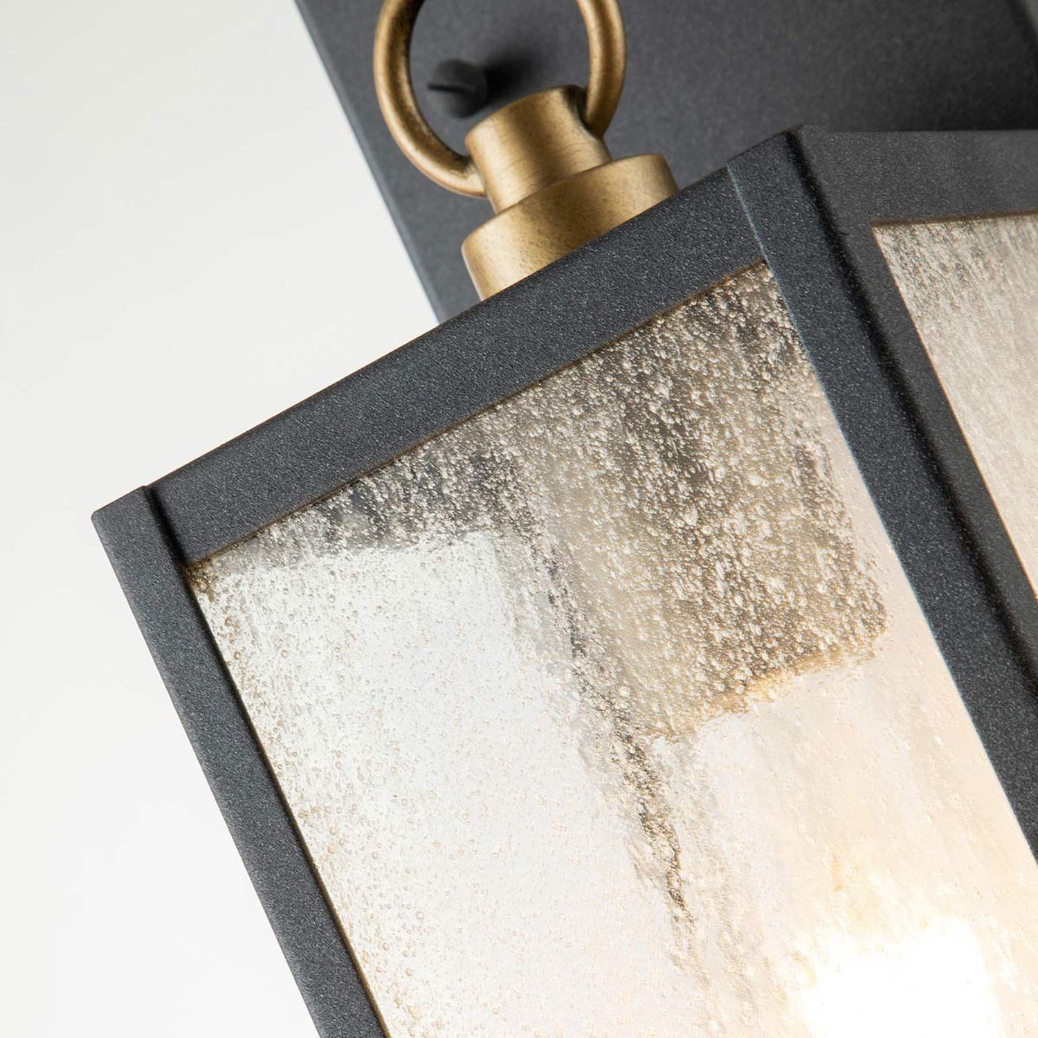 Wandleuchte, Messing, Metall, Glas, Lampe