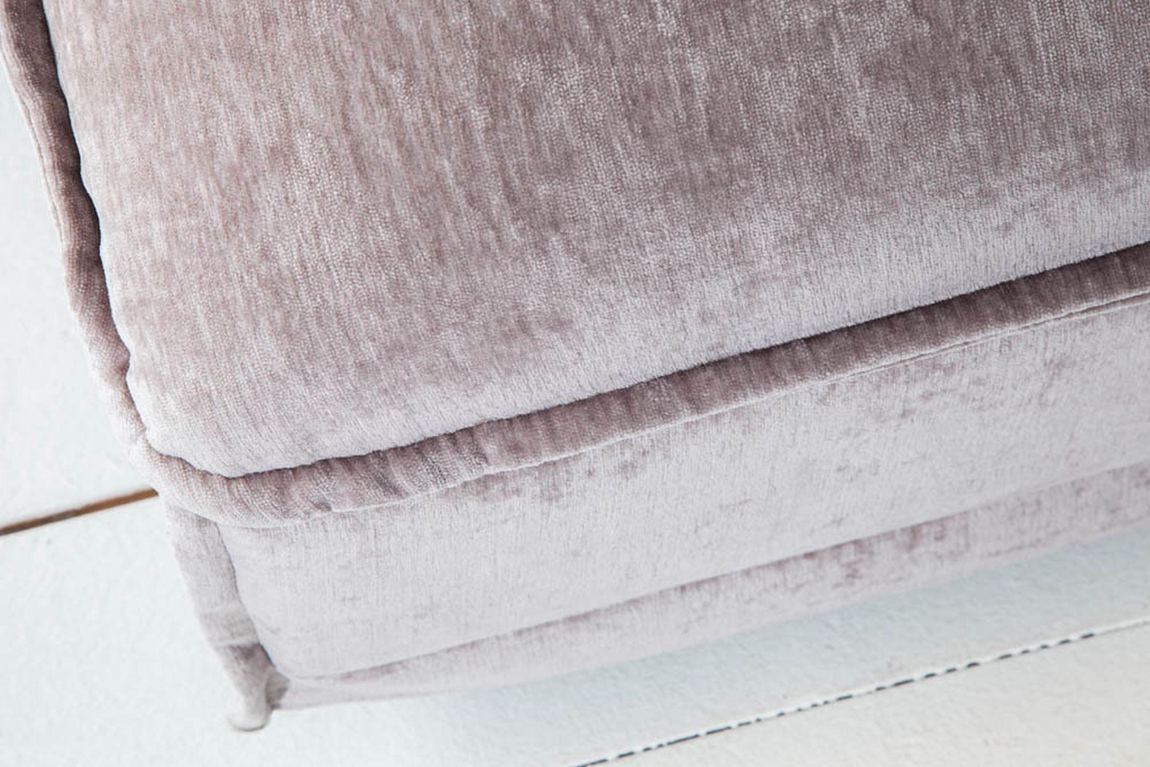 Sitzhocker Samt in Taupe B: 100 cm waschbarer Bezug Dekoration für Zuhause, Leinen, Decke, Kissen