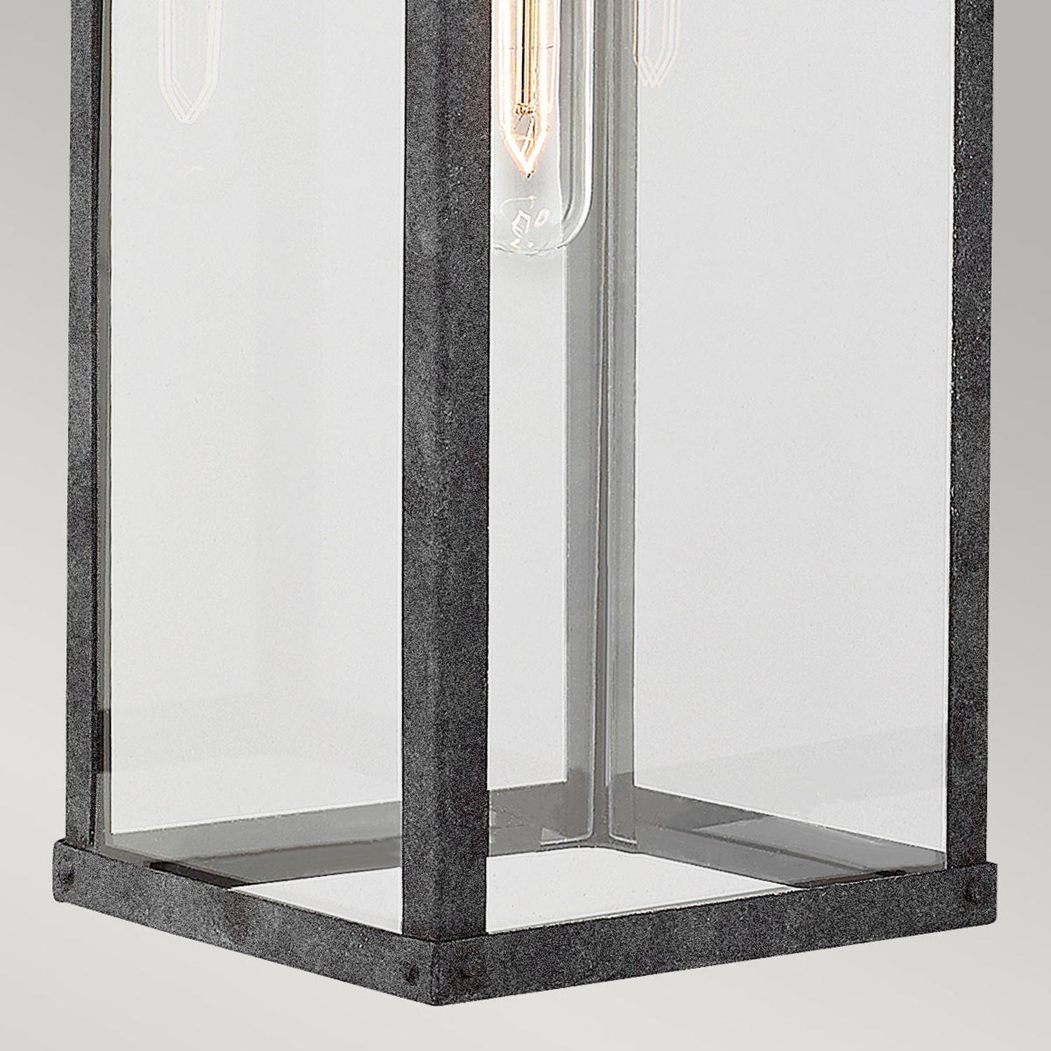 Laterne, Metallrahmen, Glas, bodenstehend, Lichterkugel