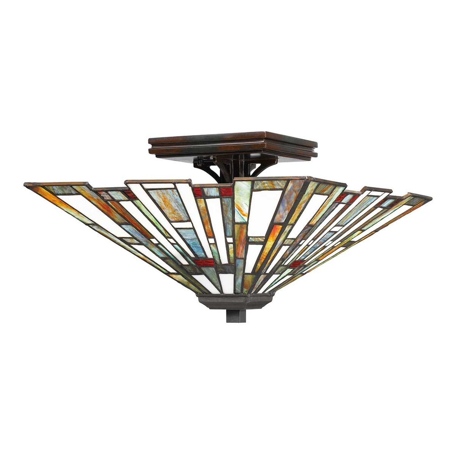 lampe, deckenleuchte, glasmalerei, artdeco, bunt