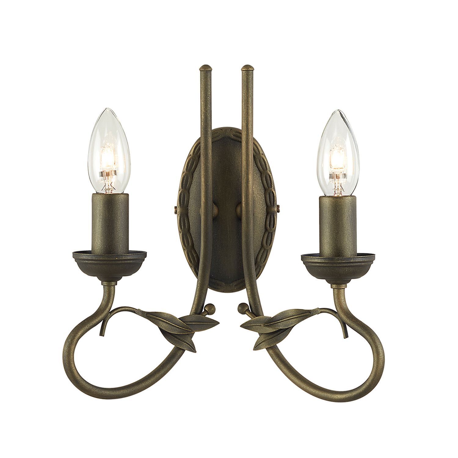 Wandleuchte GOTICA 6 Schwarz Gold Rustikal Lampe