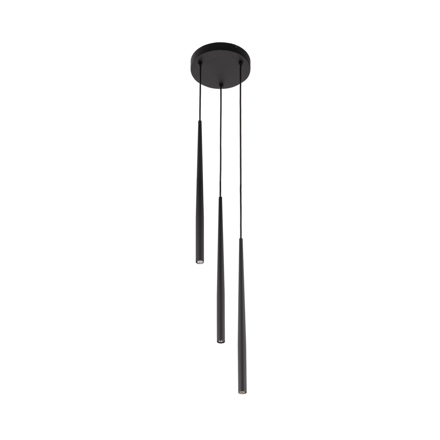 Pendelleuchte Schwarz Ø 20 cm verstellbar G9 3-flammig Pendelleuchte Schwarz Ø 20 cm verstellbar G9 3-flammig