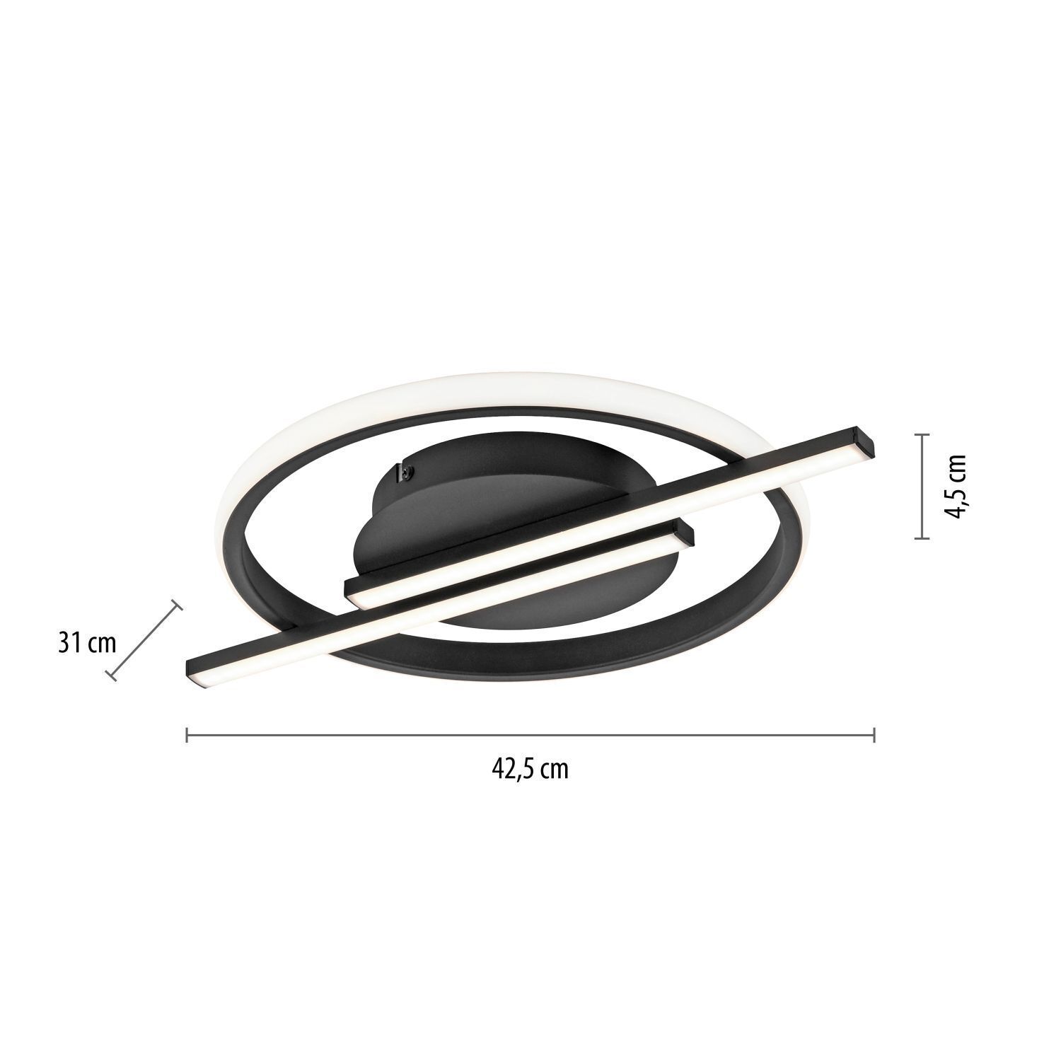LED Deckenlampe Modern Metall L:42,5 cm 2100 lm dimmbar