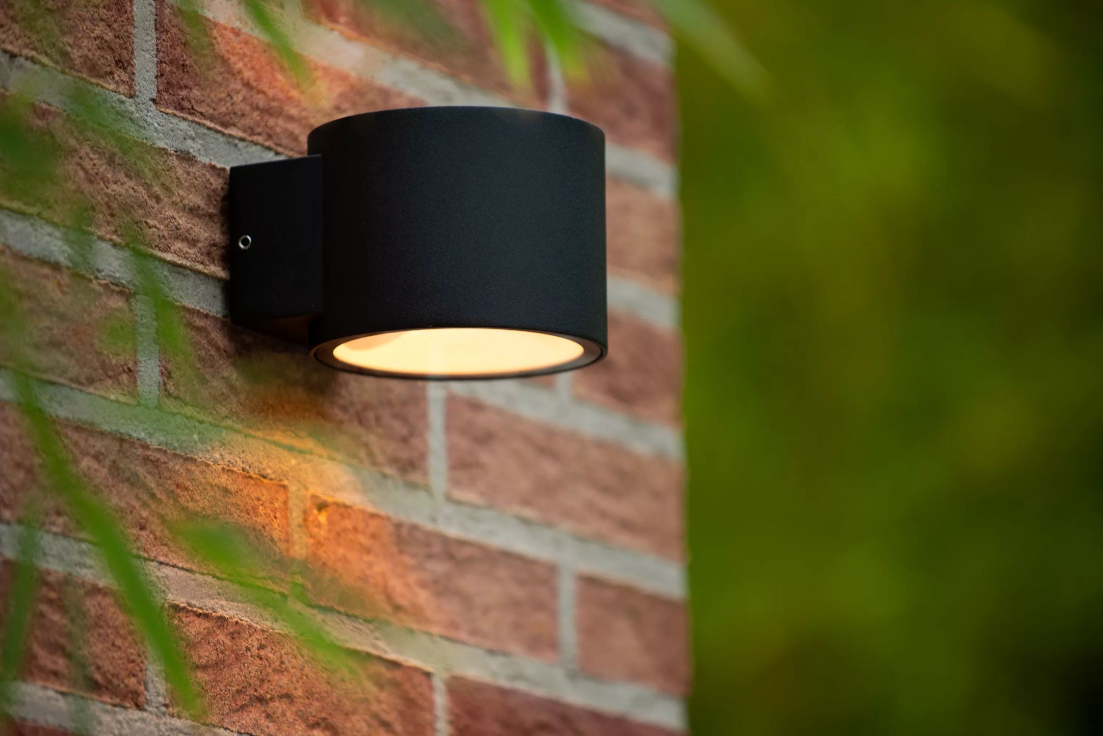 Wandleuchte Up Down Aluminium Schwarz IP54 G9 Balkon