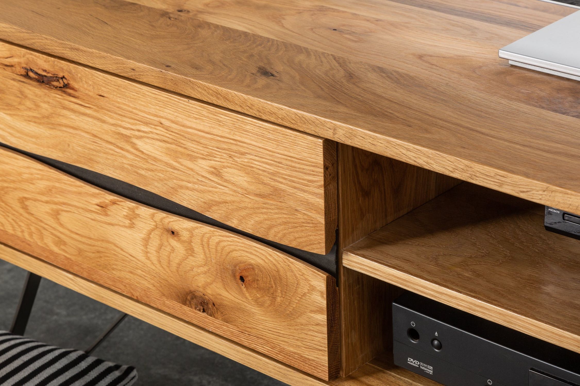 TV Lowboard Holz 160 cm breit Industrial Design PATRICIA