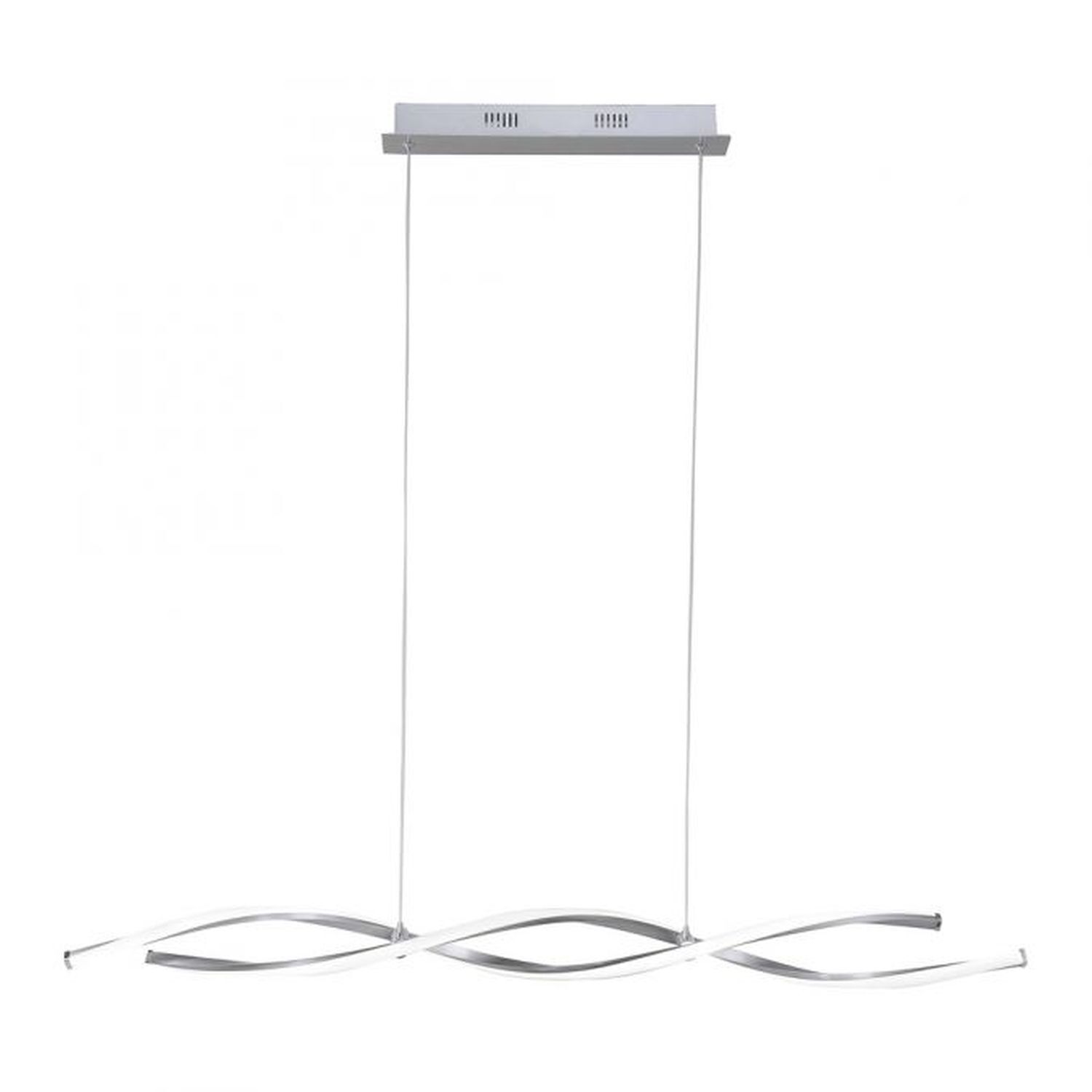 Große LED Hängelampe in Stahl 110 cm 3000 K dimmbar