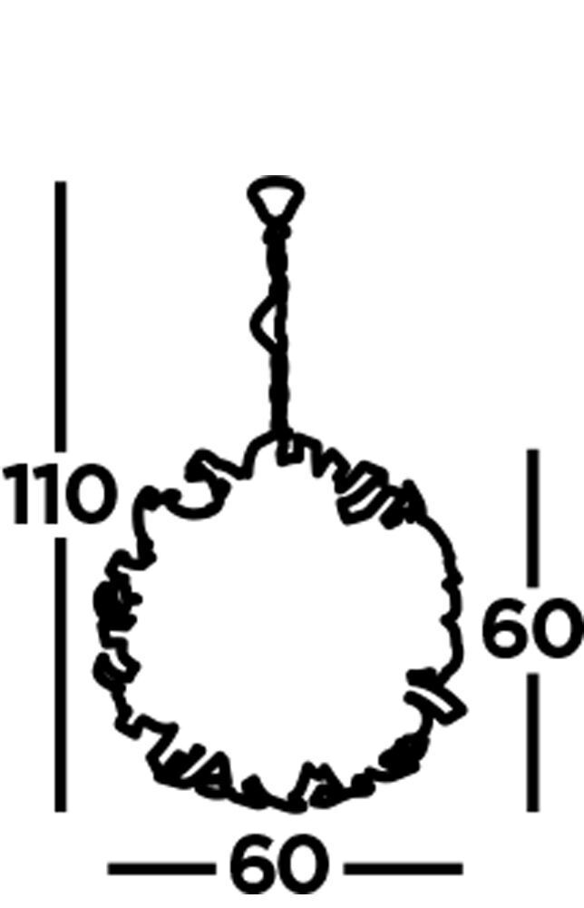 Pendelleuchte Chrom D: 60 cm Metall 6x G9 dekorativ