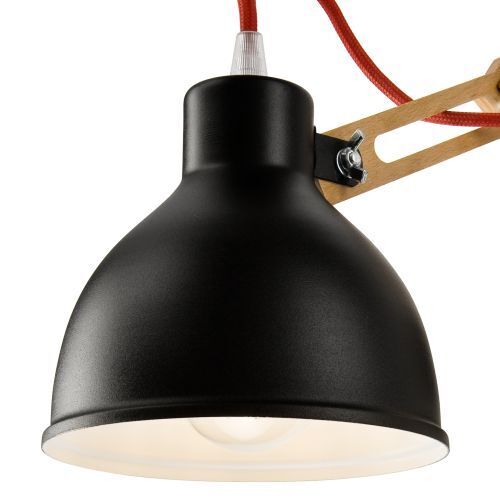Holz Schwarz Spot Modern vielseitig TIASIA Lampe