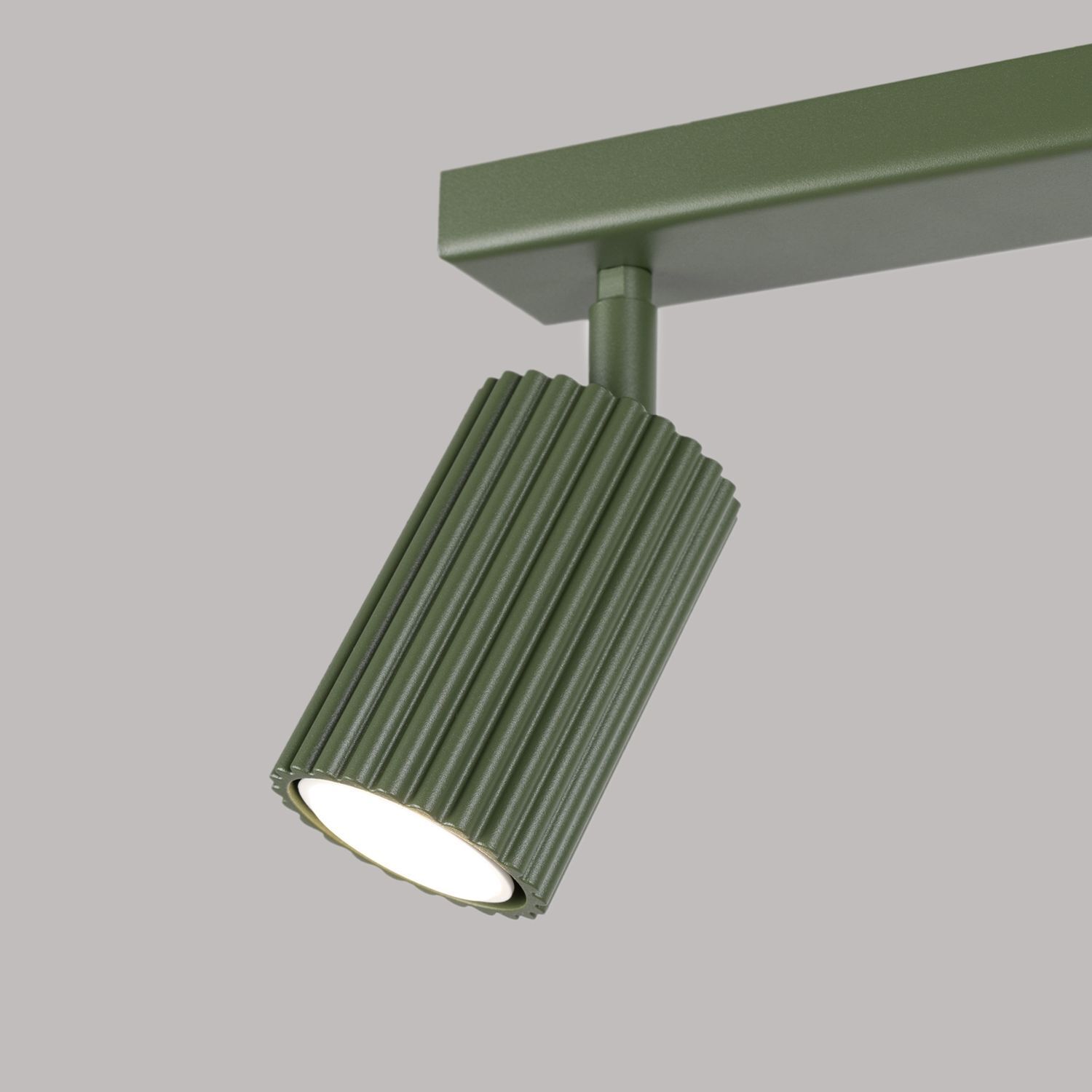 Deckenstrahler 2-flammig B: 30 cm klein schwenkbar GU10 Grün