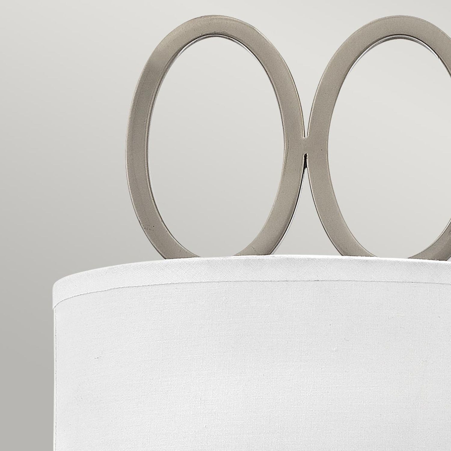 Wandleuchte Metall Stoff Glas 51,5 cm hoch 5x E14 elegant Zubehor, Tasche, Handtasche, Tragetasche