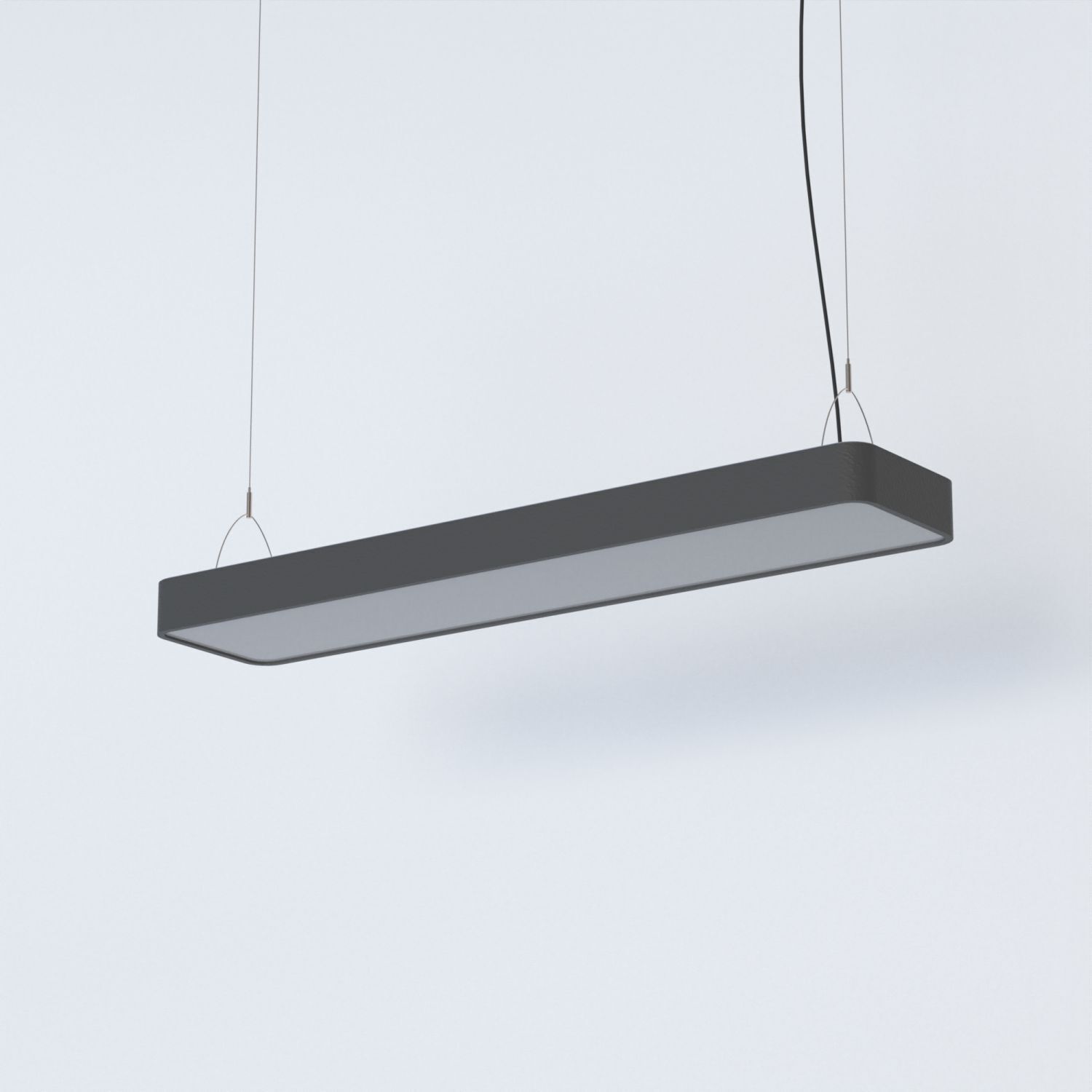 Hängelampe warmweiß T8 LED 3000 K 2300 lm Aluminium B: 93,5 cm