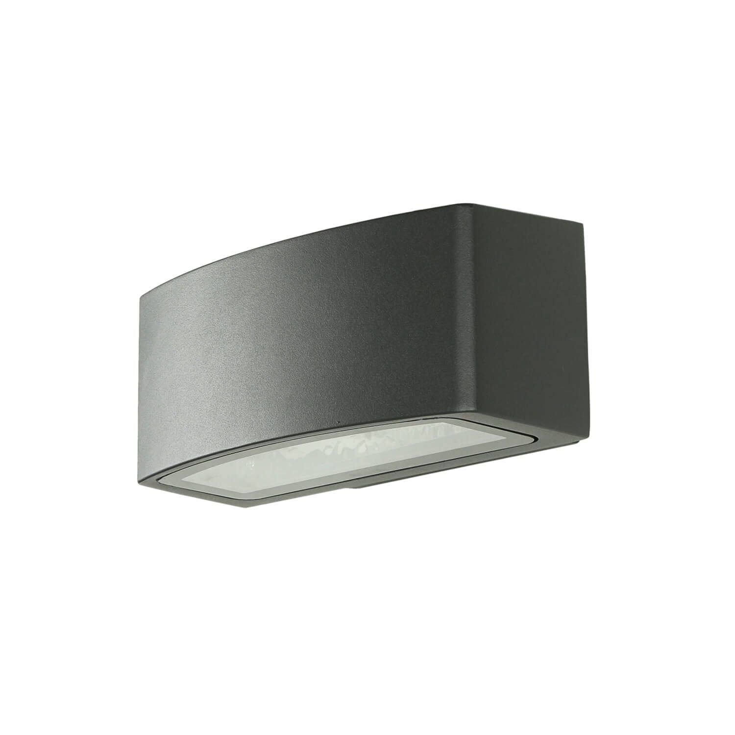 Halbrunde Außen Wandleuchte Modern in Anthrazit Deckenleuchte